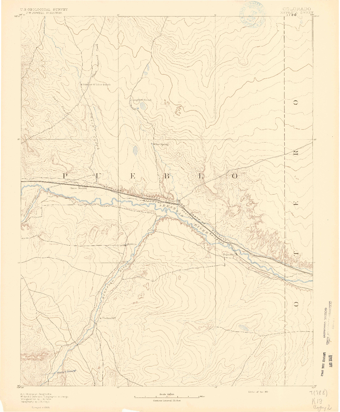USGS 1:125000-SCALE QUADRANGLE FOR NEPESTA, CO 1891