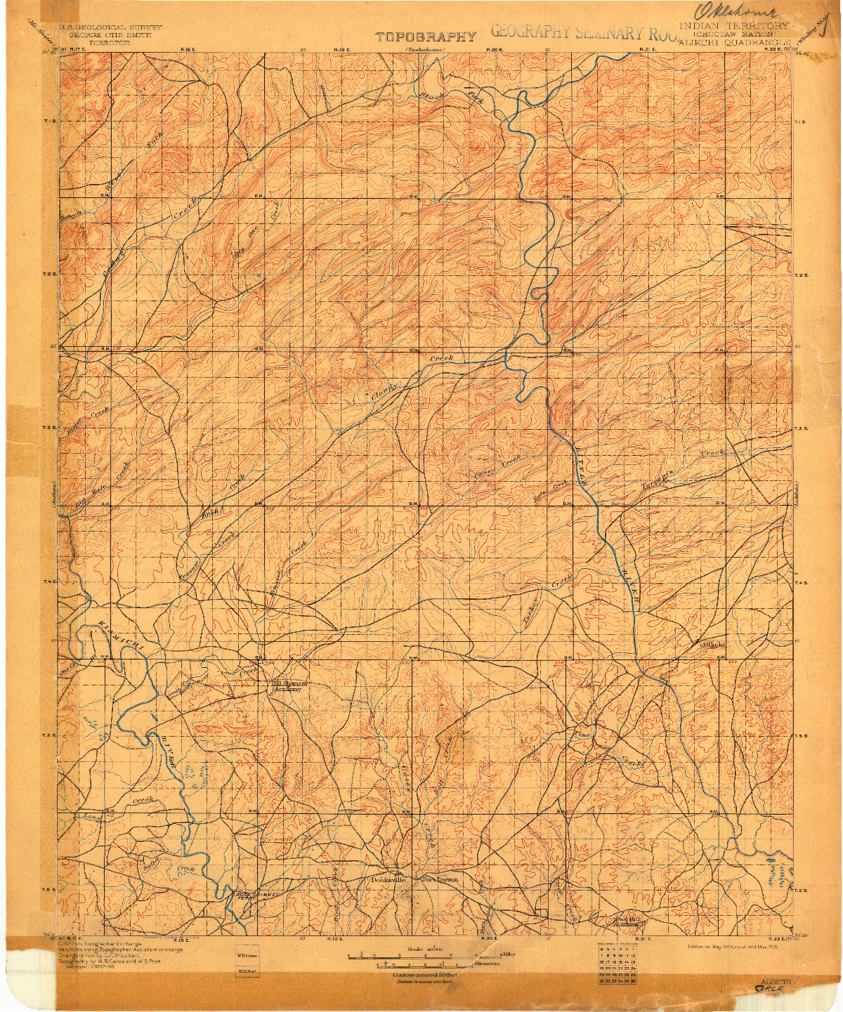 USGS 1:125000-SCALE QUADRANGLE FOR ALIKCHI, IT 1901