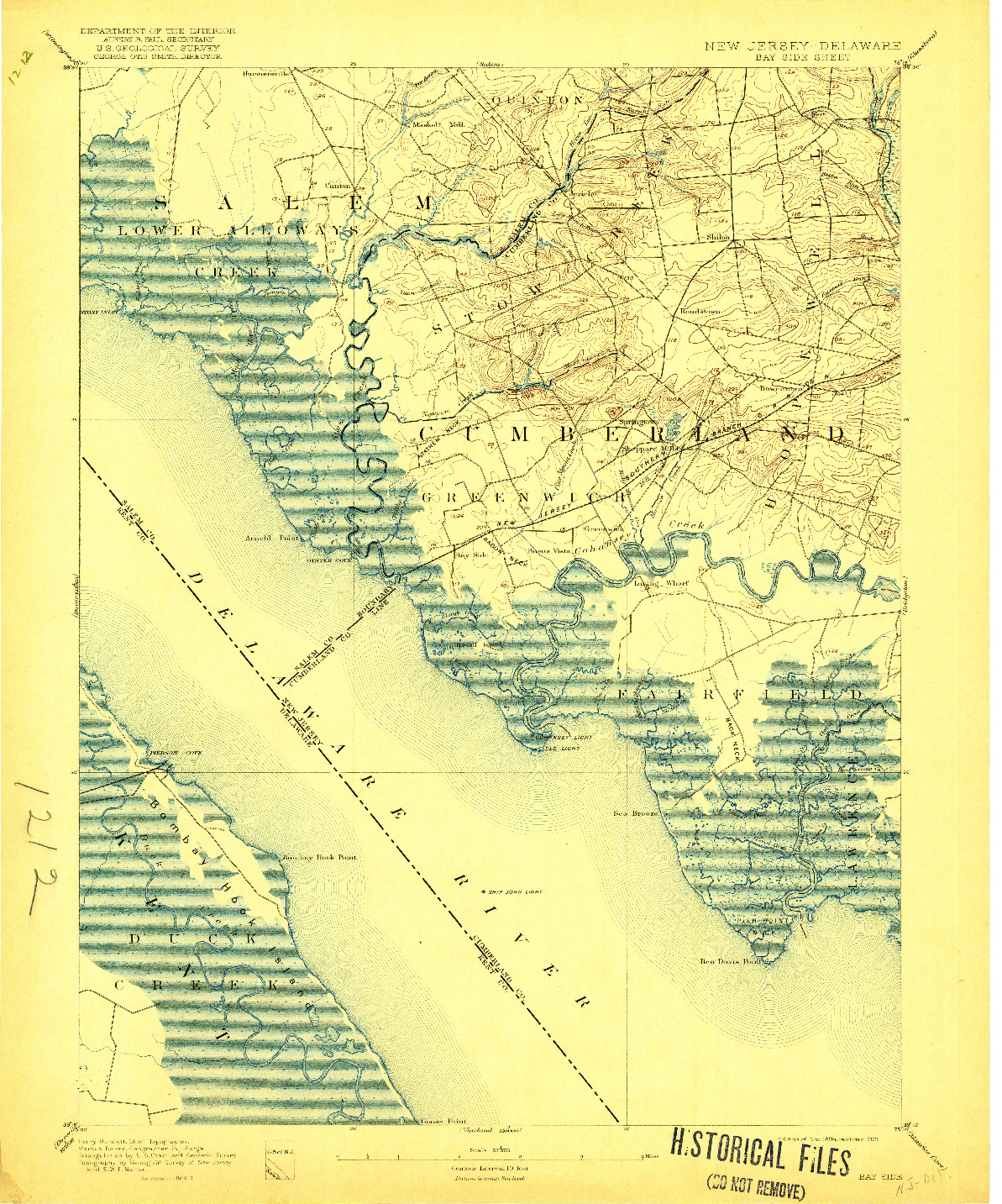 USGS 1:62500-SCALE QUADRANGLE FOR BAY SIDE, NJ 1894