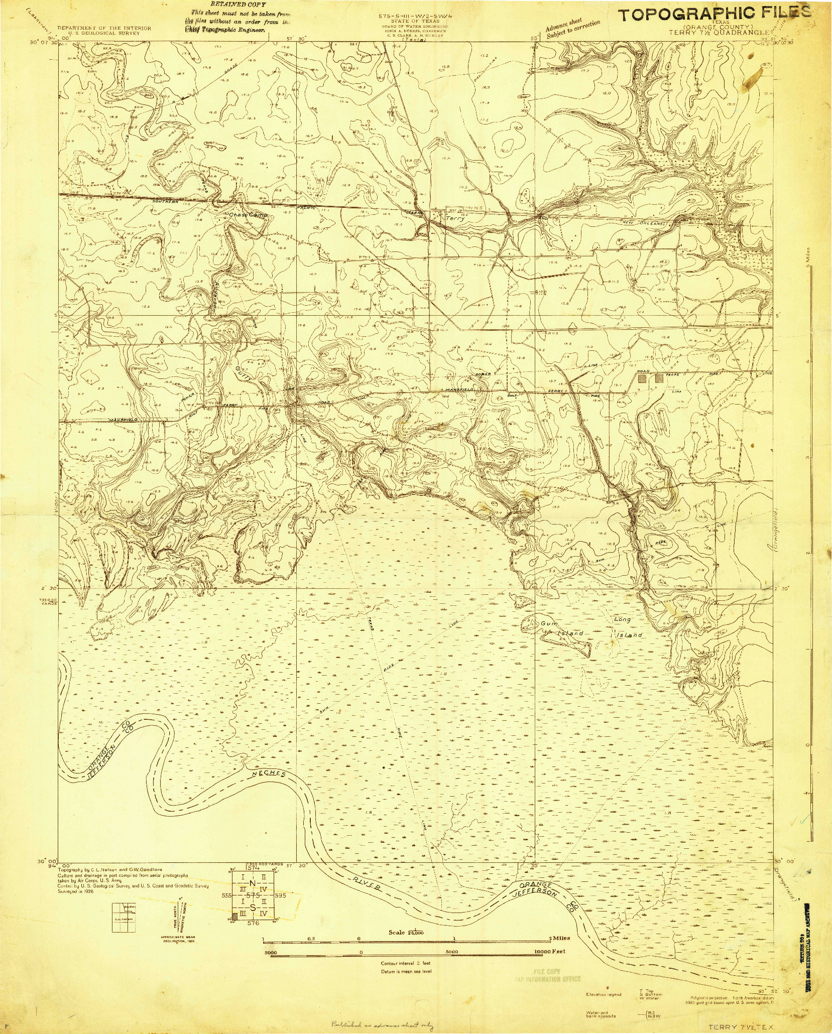USGS 1:24000-SCALE QUADRANGLE FOR TERRY, TX 1926