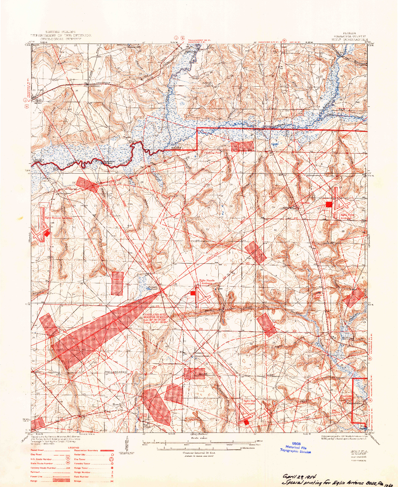 USGS 1:62500-SCALE QUADRANGLE FOR HOLT, FL 1937