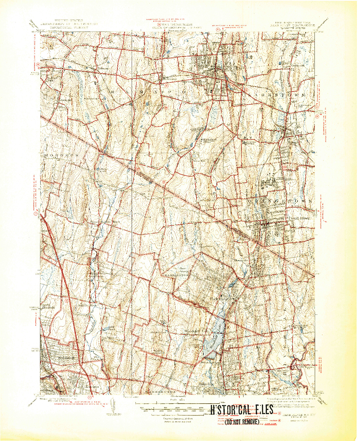 USGS 1:31680-SCALE QUADRANGLE FOR PARK RIDGE, NJ 1945