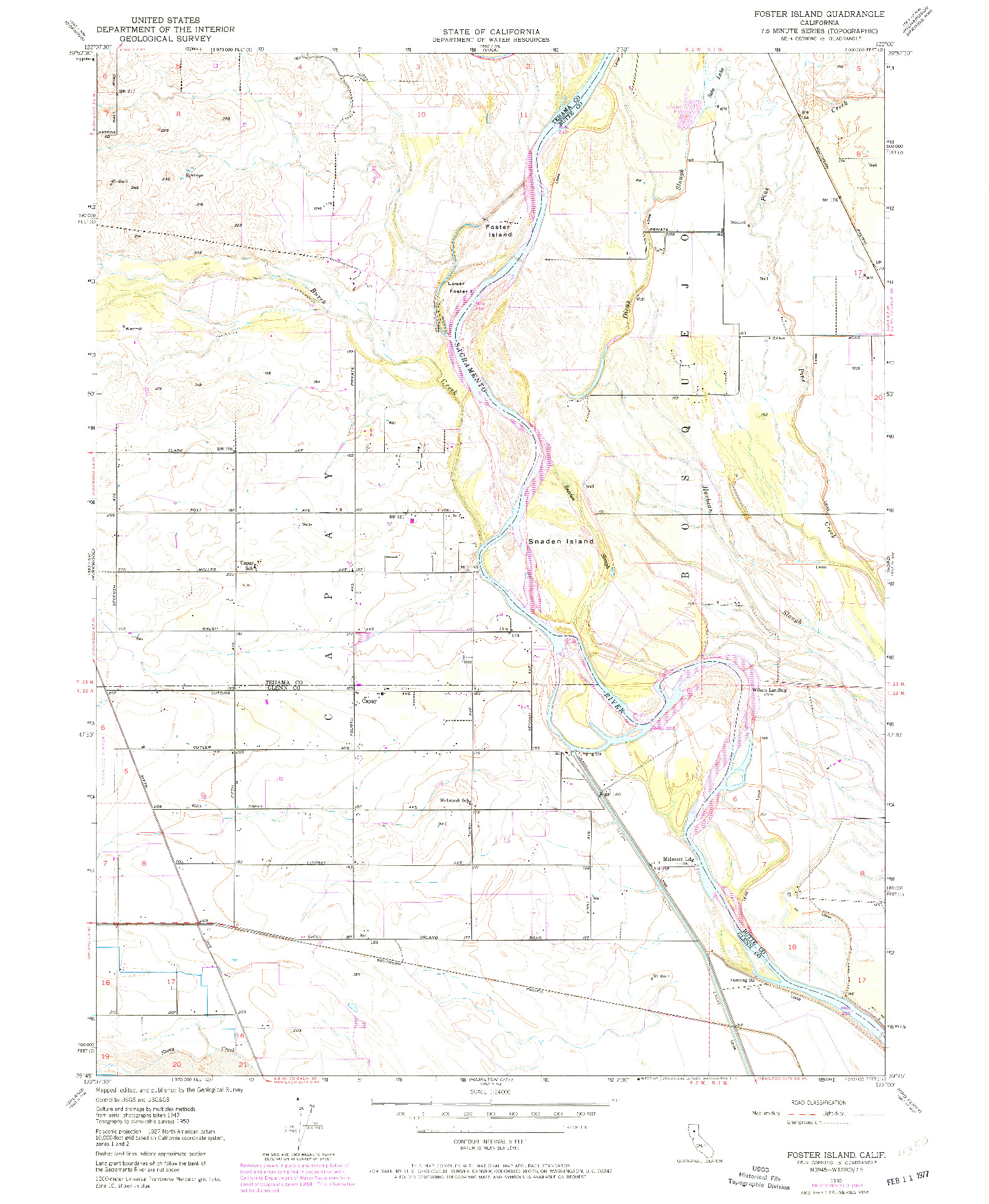 USGS 1:24000-SCALE QUADRANGLE FOR FOSTER ISLAND, CA 1950
