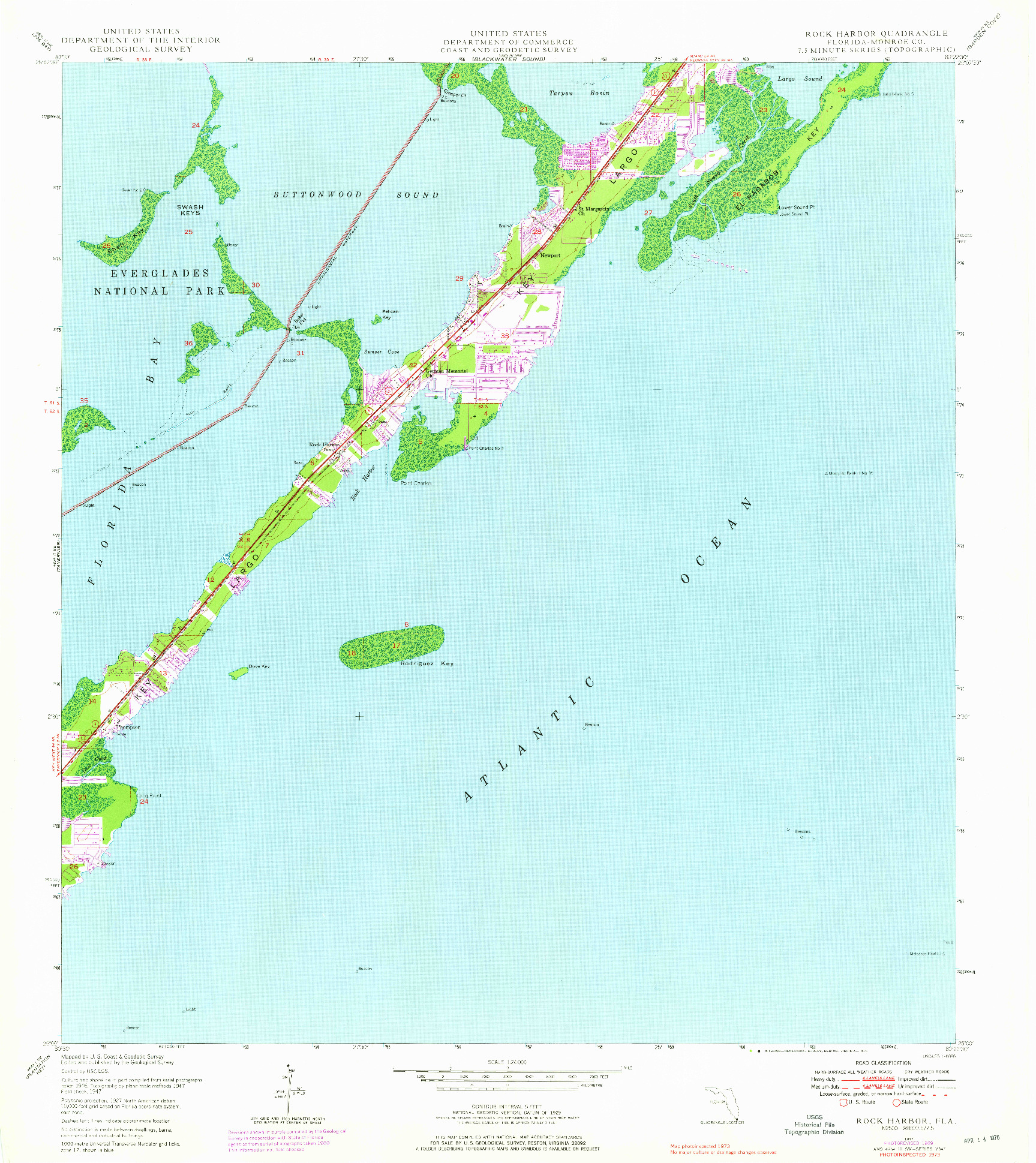 USGS 1:24000-SCALE QUADRANGLE FOR ROCK HARBOR, FL 1947