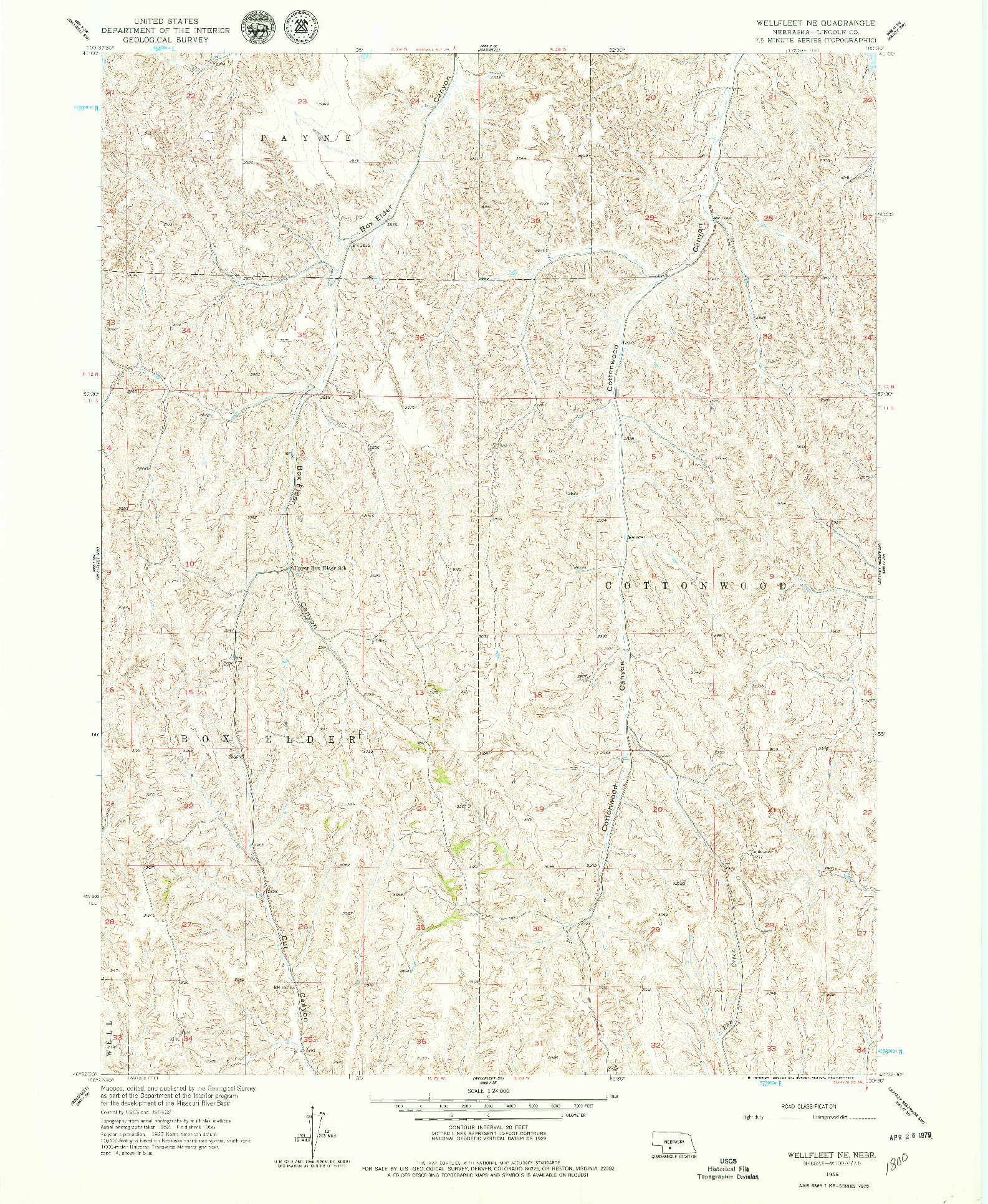 USGS 1:24000-SCALE QUADRANGLE FOR WELLFLEET NE, NE 1956