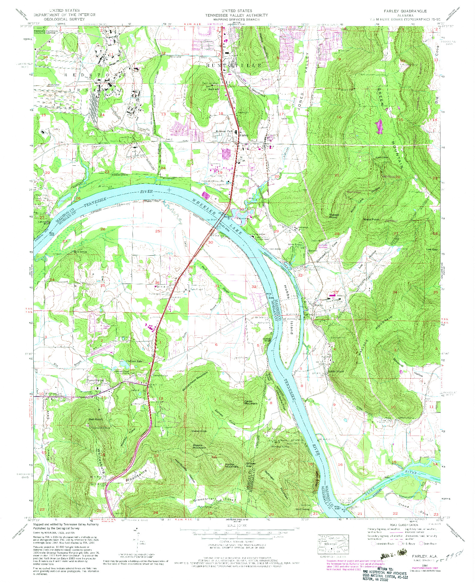 USGS 1:24000-SCALE QUADRANGLE FOR FARLEY, AL 1964