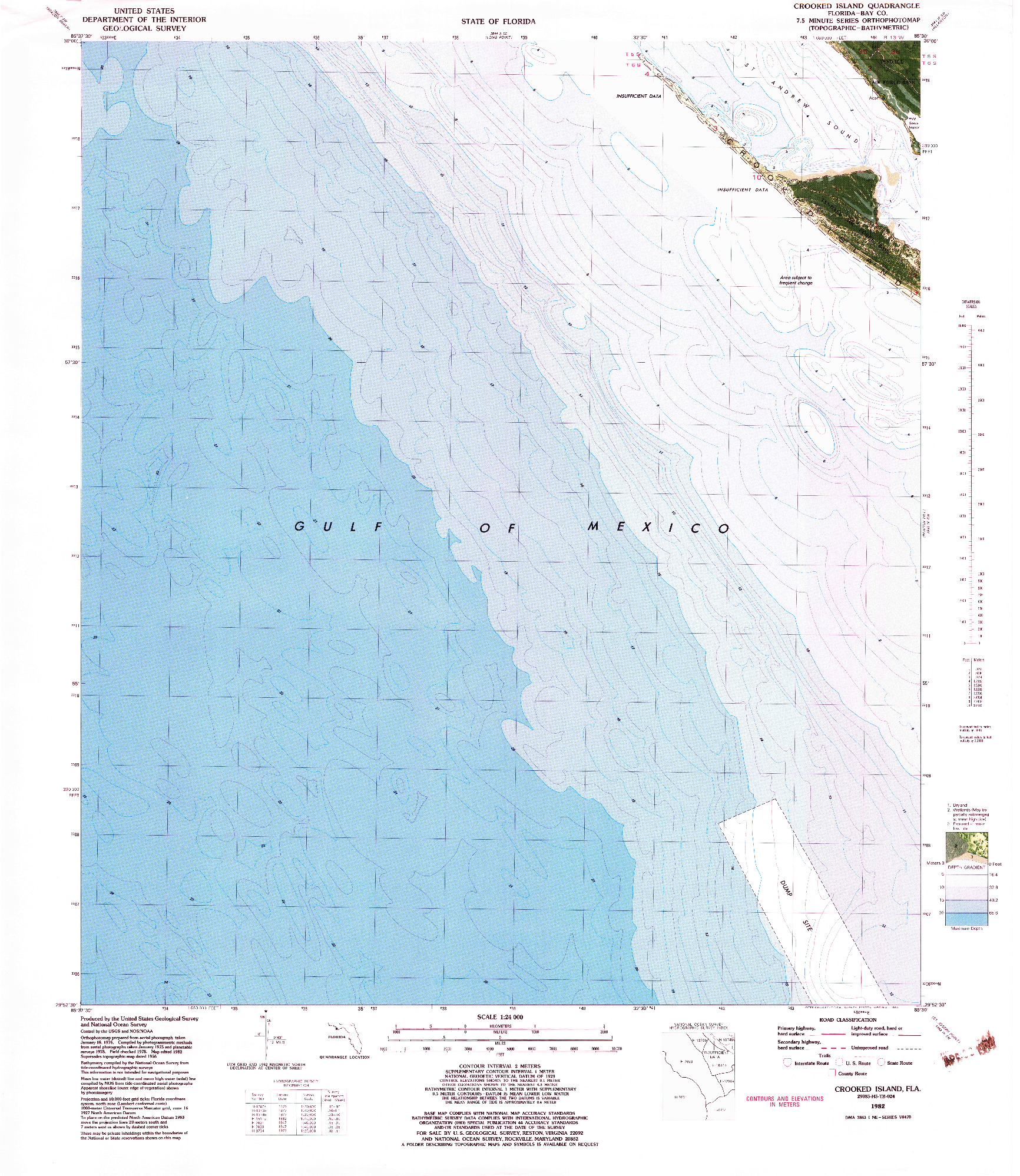 USGS 1:24000-SCALE QUADRANGLE FOR CROOKED ISLAND, FL 1982