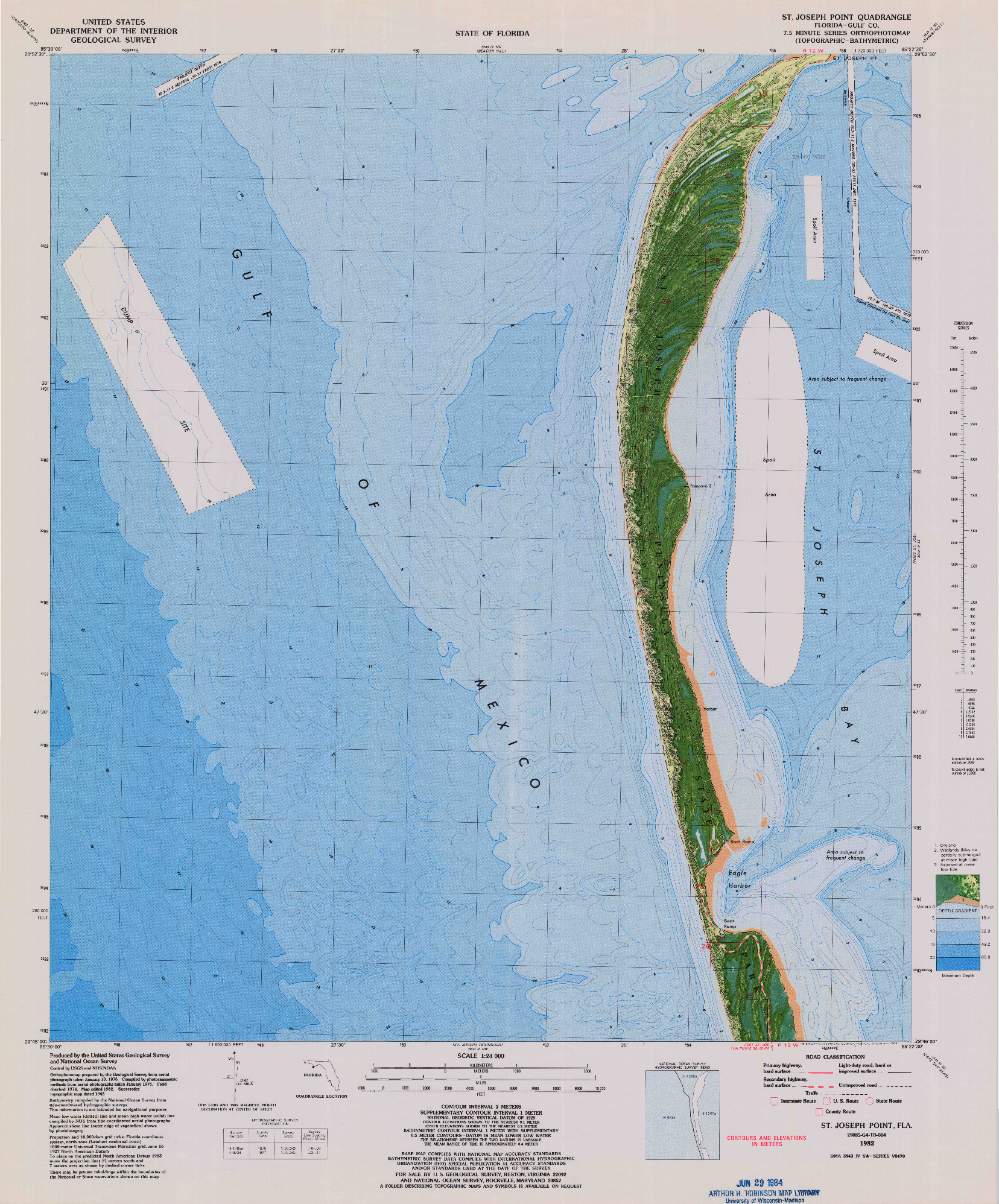 USGS 1:24000-SCALE QUADRANGLE FOR ST. JOSEPH POINT, FL 1982
