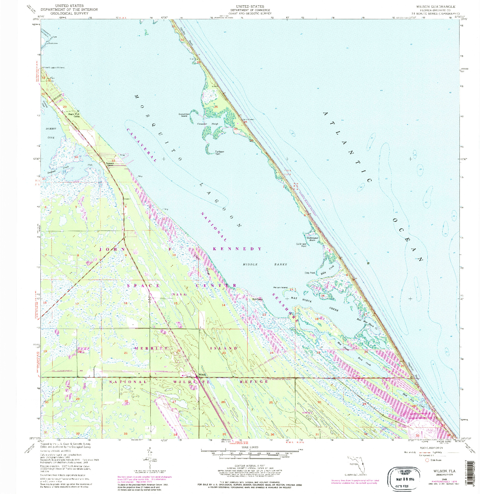 USGS 1:24000-SCALE QUADRANGLE FOR WILSON, FL 1949