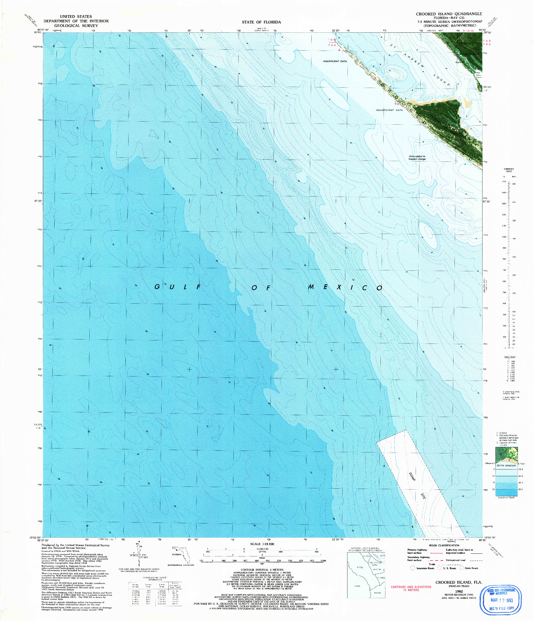 USGS 1:24000-SCALE QUADRANGLE FOR CROOKED ISLAND, FL 1982