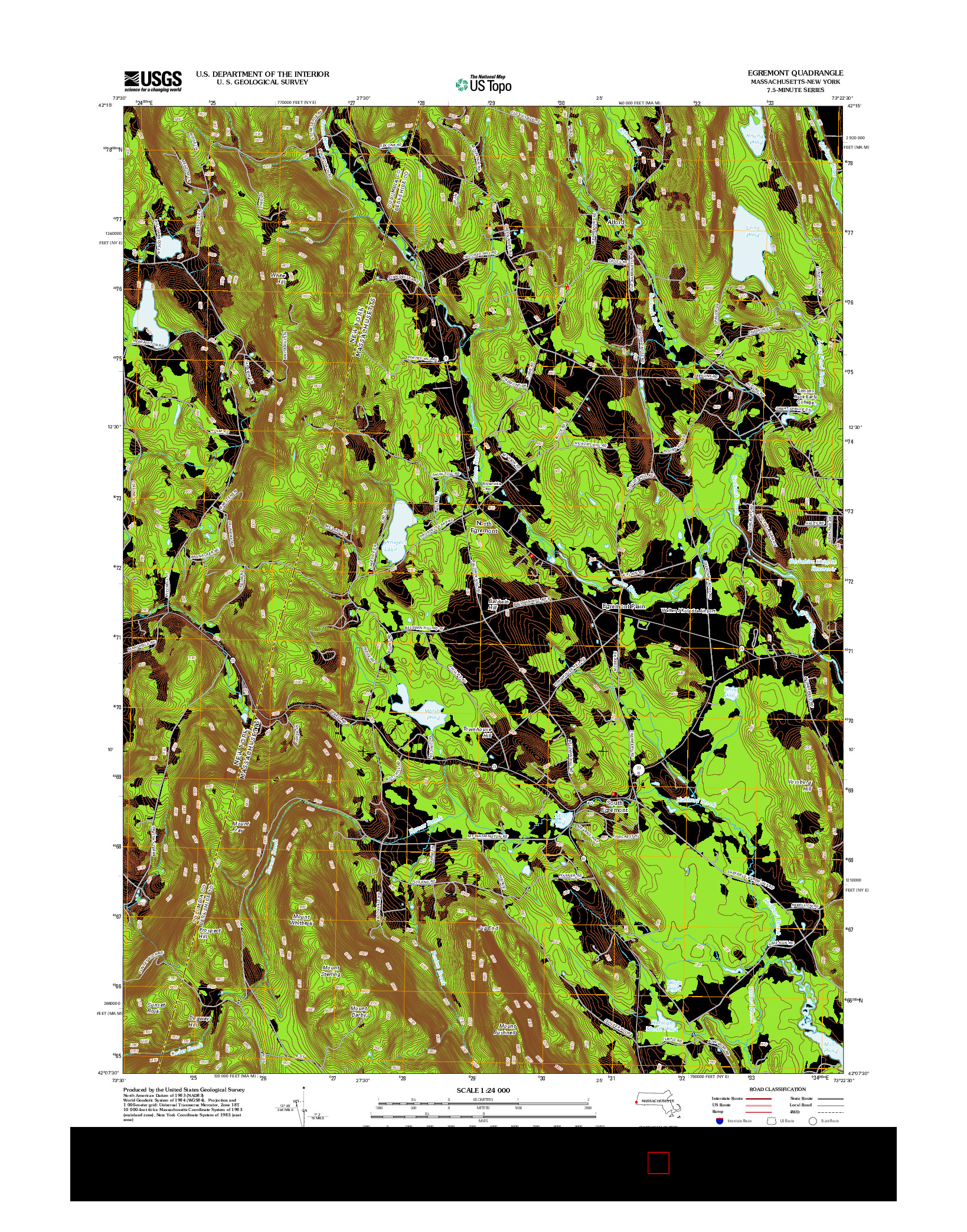 USGS US TOPO 7.5-MINUTE MAP FOR EGREMONT, MA-NY 2012