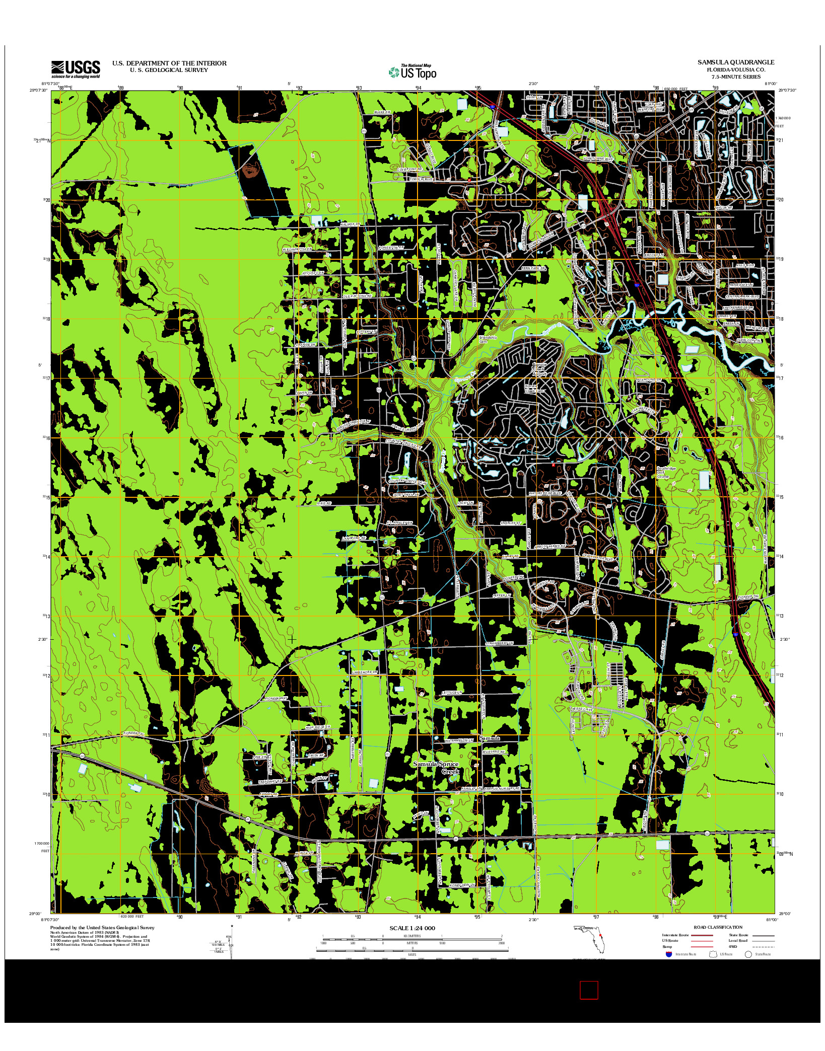 USGS US TOPO 7.5-MINUTE MAP FOR SAMSULA, FL 2012