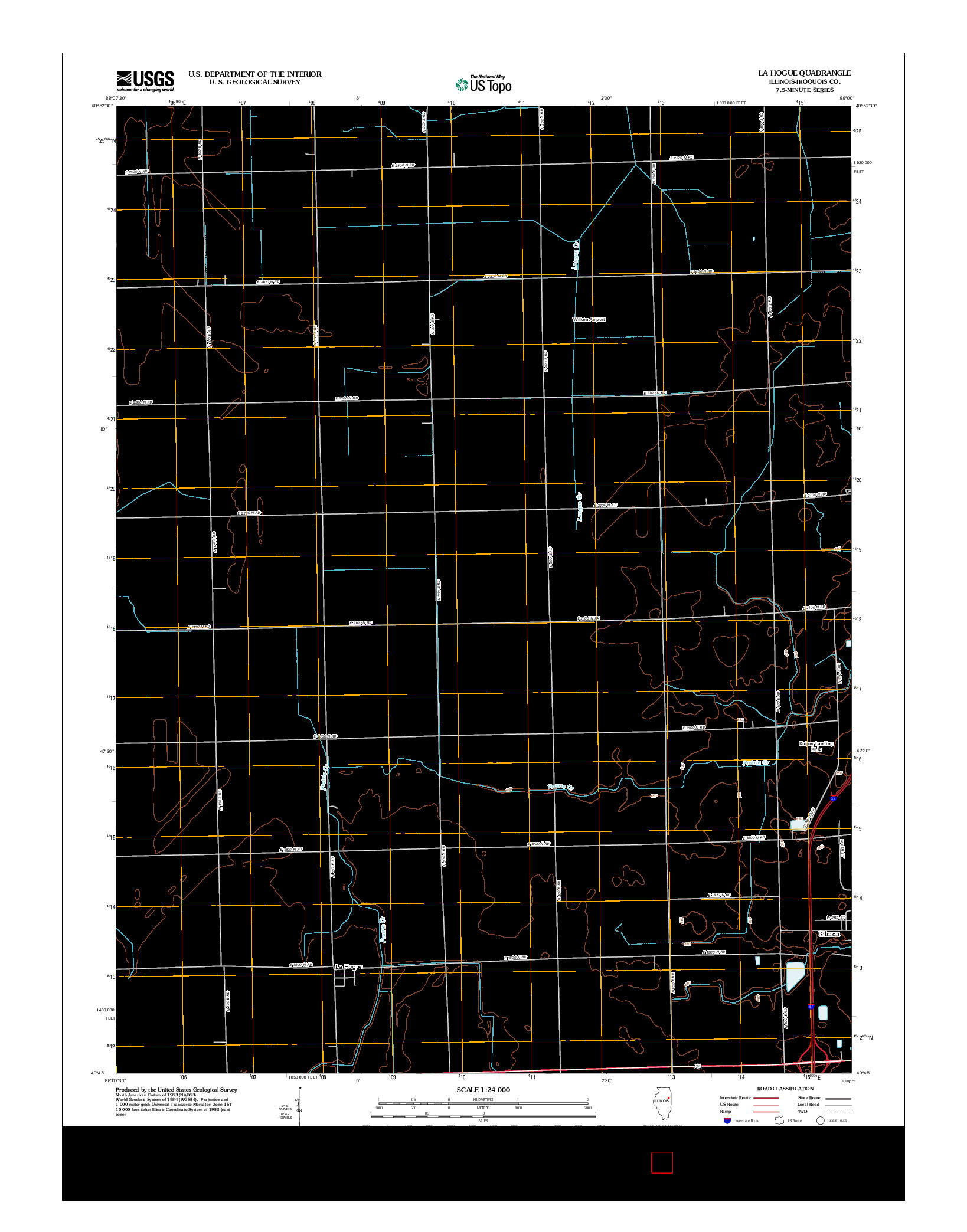 USGS US TOPO 7.5-MINUTE MAP FOR LA HOGUE, IL 2012
