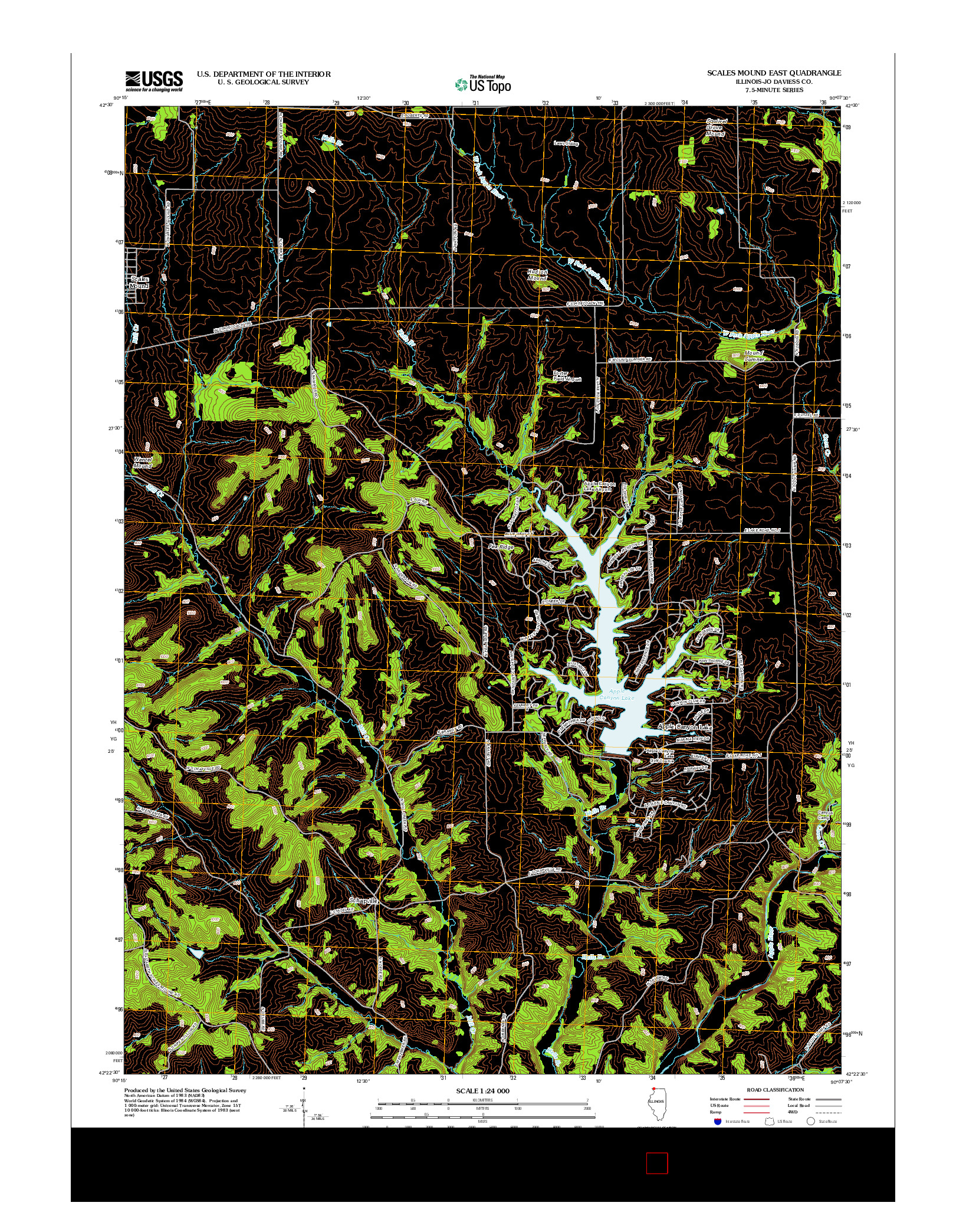 USGS US TOPO 7.5-MINUTE MAP FOR SCALES MOUND EAST, IL 2012