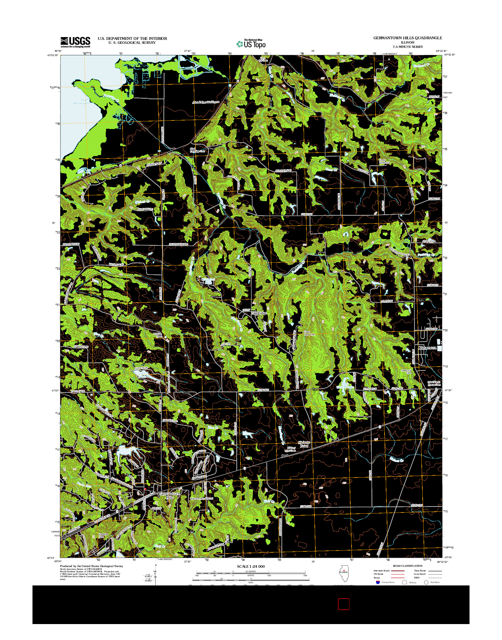 USGS US TOPO 7.5-MINUTE MAP FOR GERMANTOWN HILLS, IL 2012
