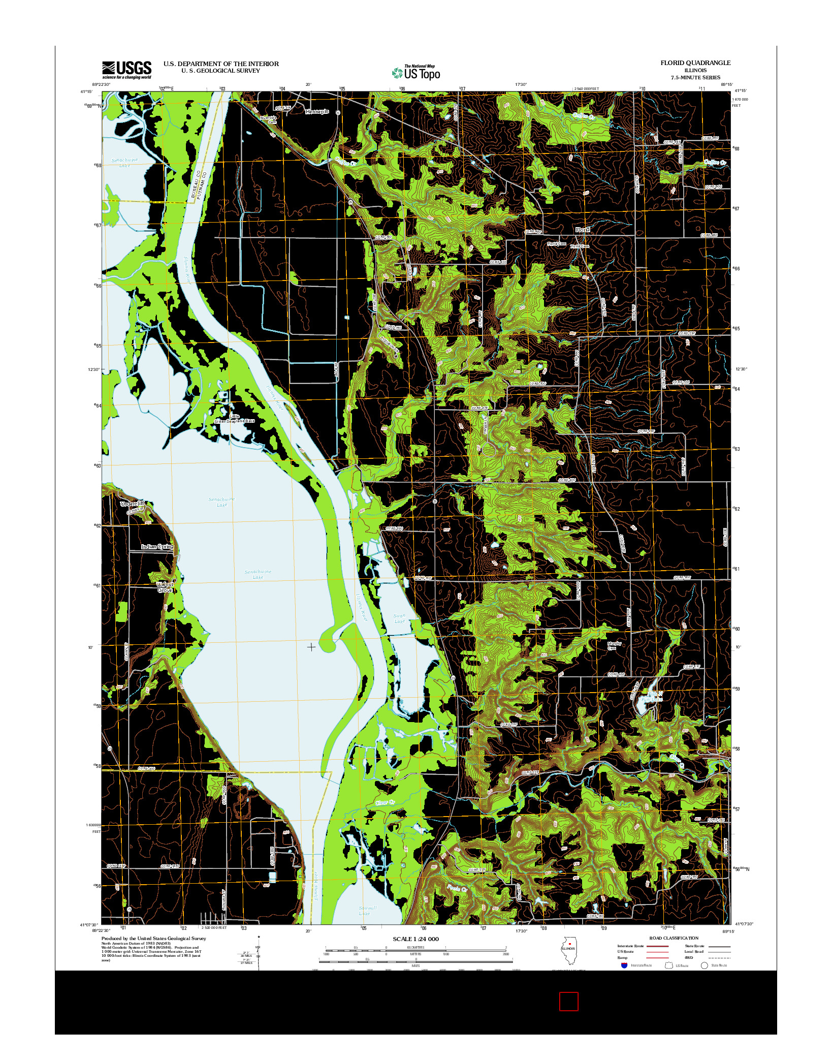 USGS US TOPO 7.5-MINUTE MAP FOR FLORID, IL 2012