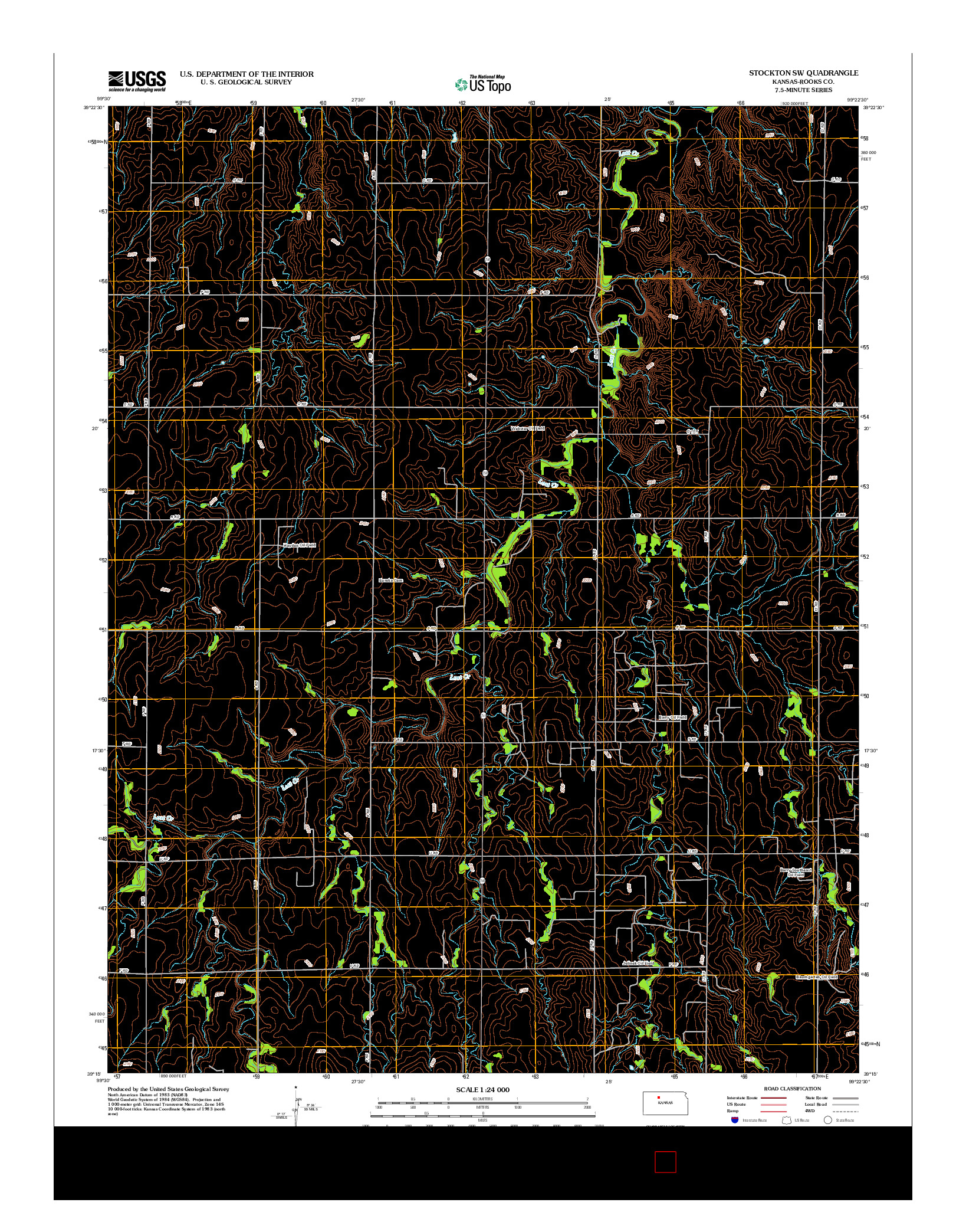 USGS US TOPO 7.5-MINUTE MAP FOR STOCKTON SW, KS 2012