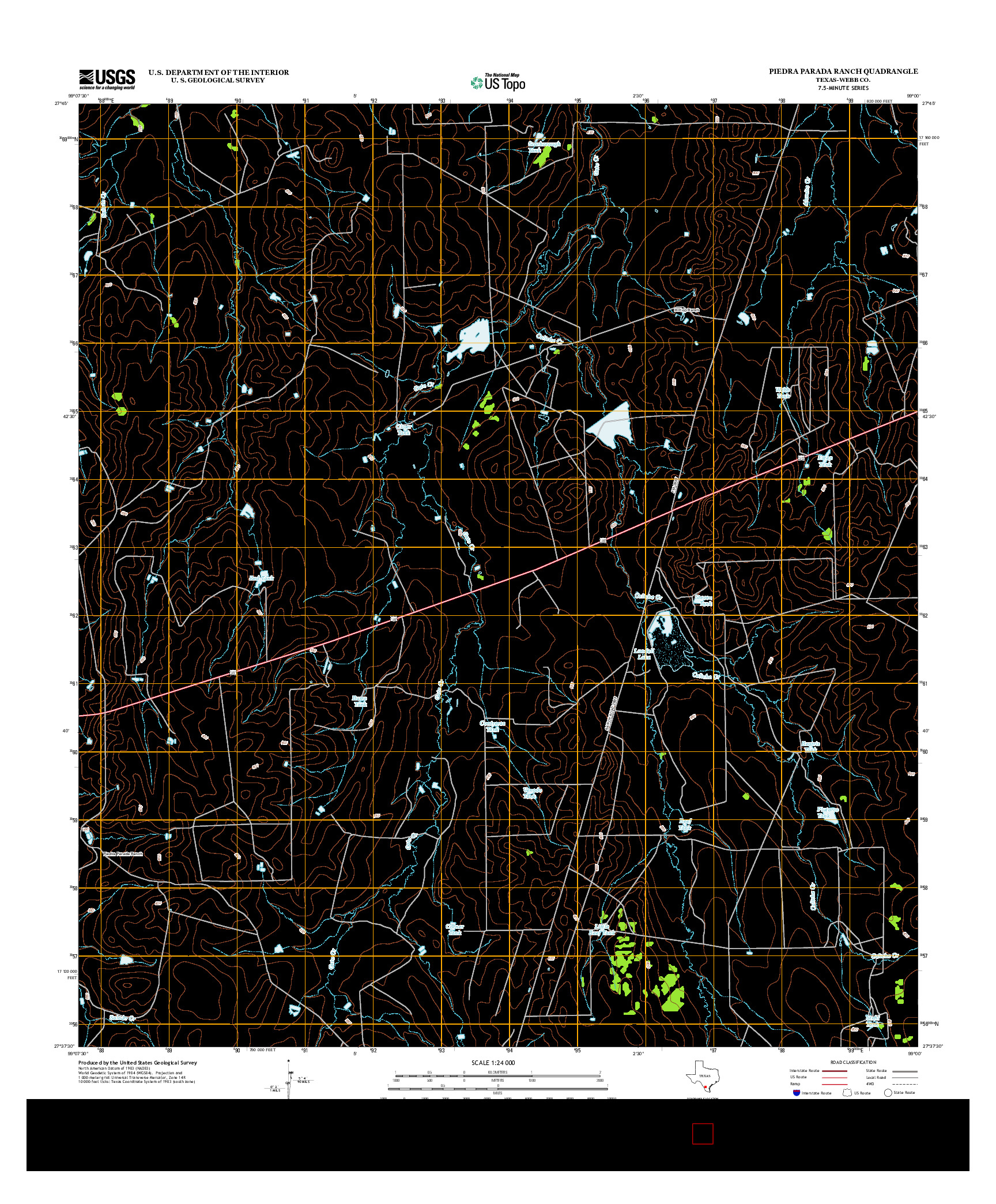 USGS US TOPO 7.5-MINUTE MAP FOR PIEDRA PARADA RANCH, TX 2013