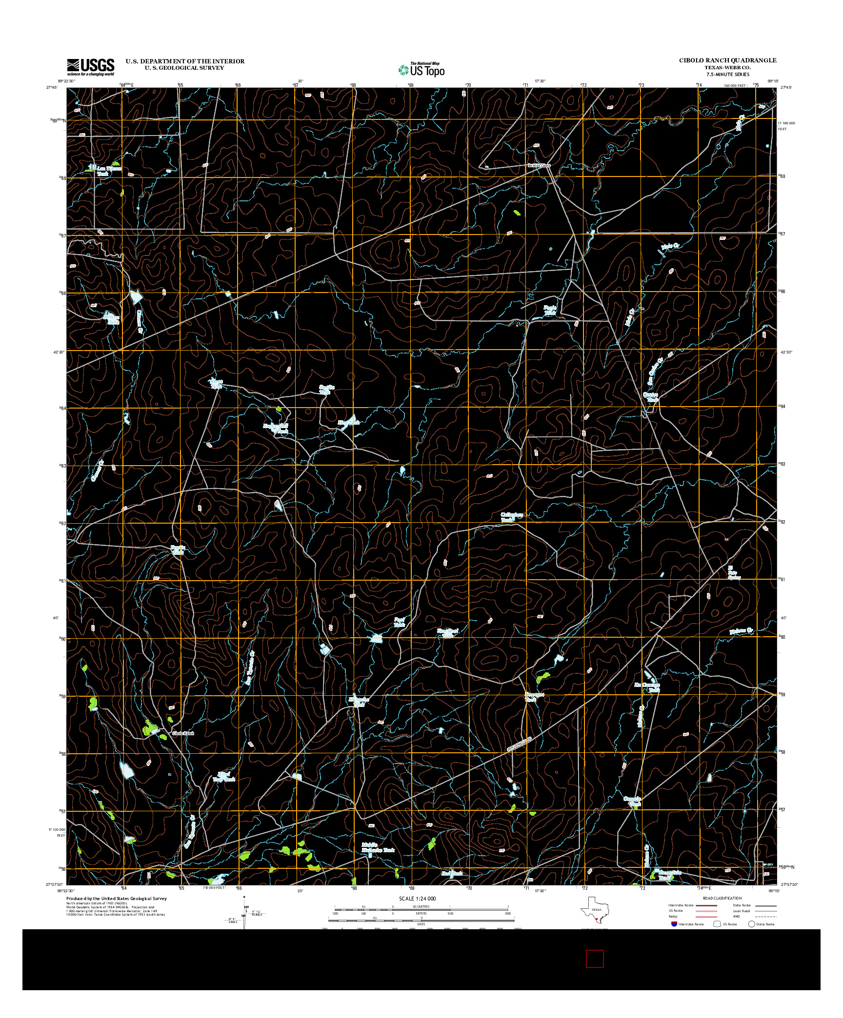 USGS US TOPO 7.5-MINUTE MAP FOR CIBOLO RANCH, TX 2013