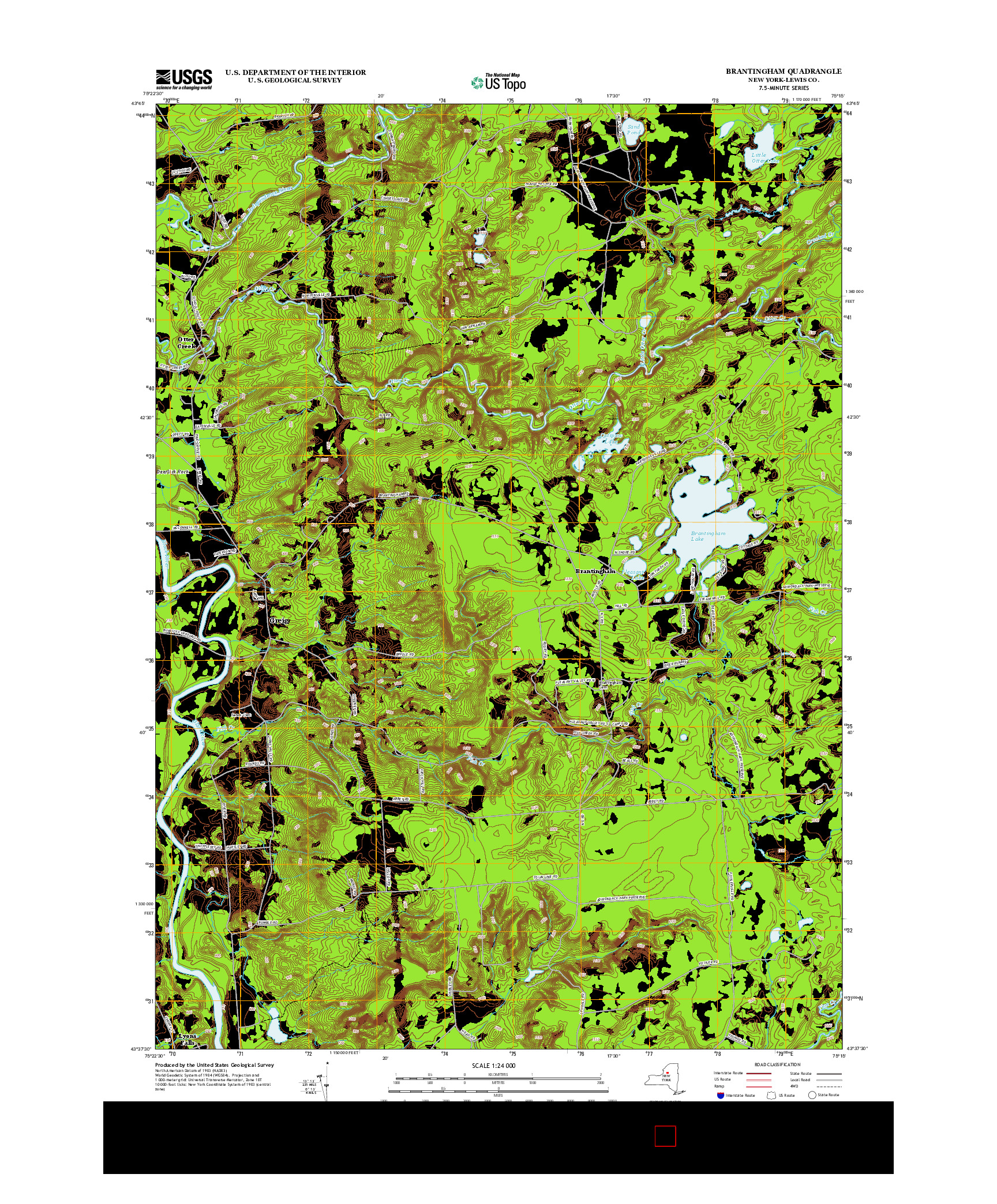 USGS US TOPO 7.5-MINUTE MAP FOR BRANTINGHAM, NY 2013