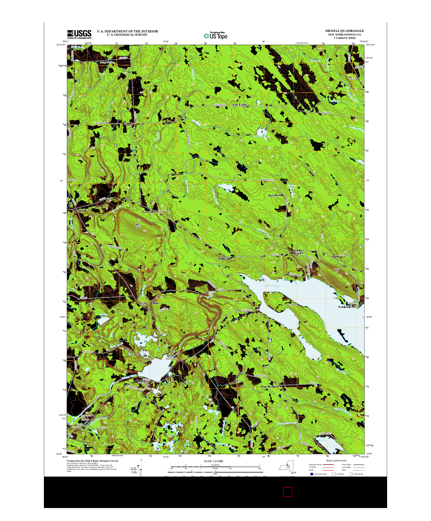 USGS US TOPO 7.5-MINUTE MAP FOR ORWELL, NY 2013