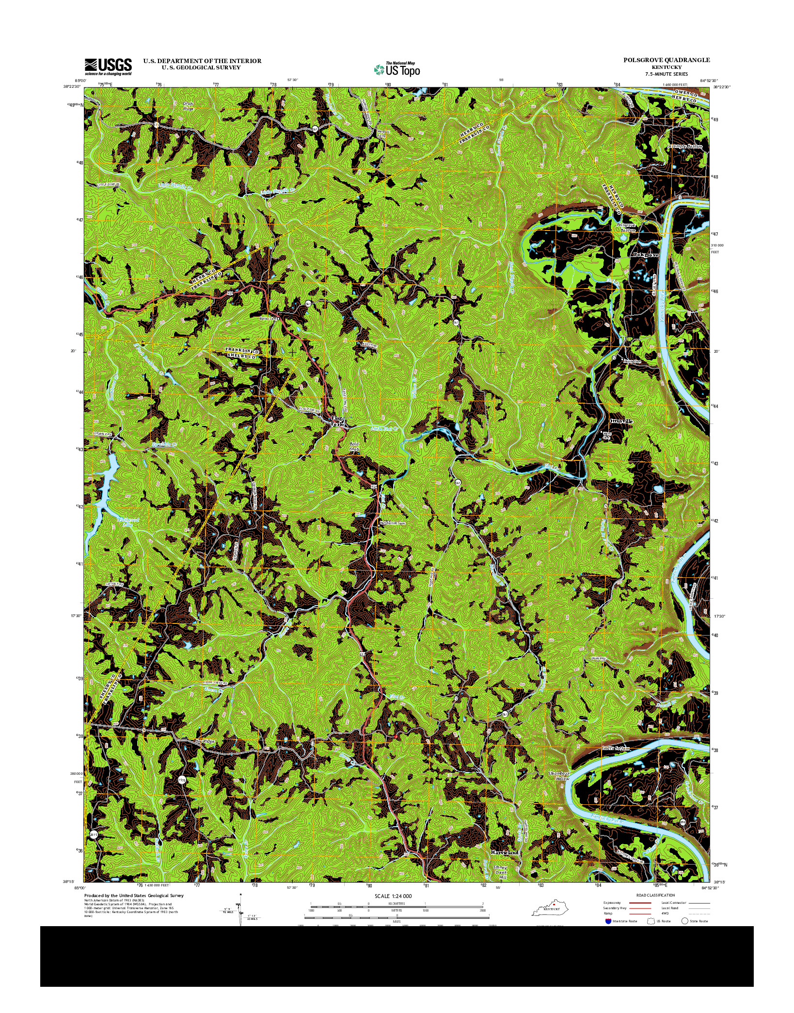 USGS US TOPO 7.5-MINUTE MAP FOR POLSGROVE, KY 2013