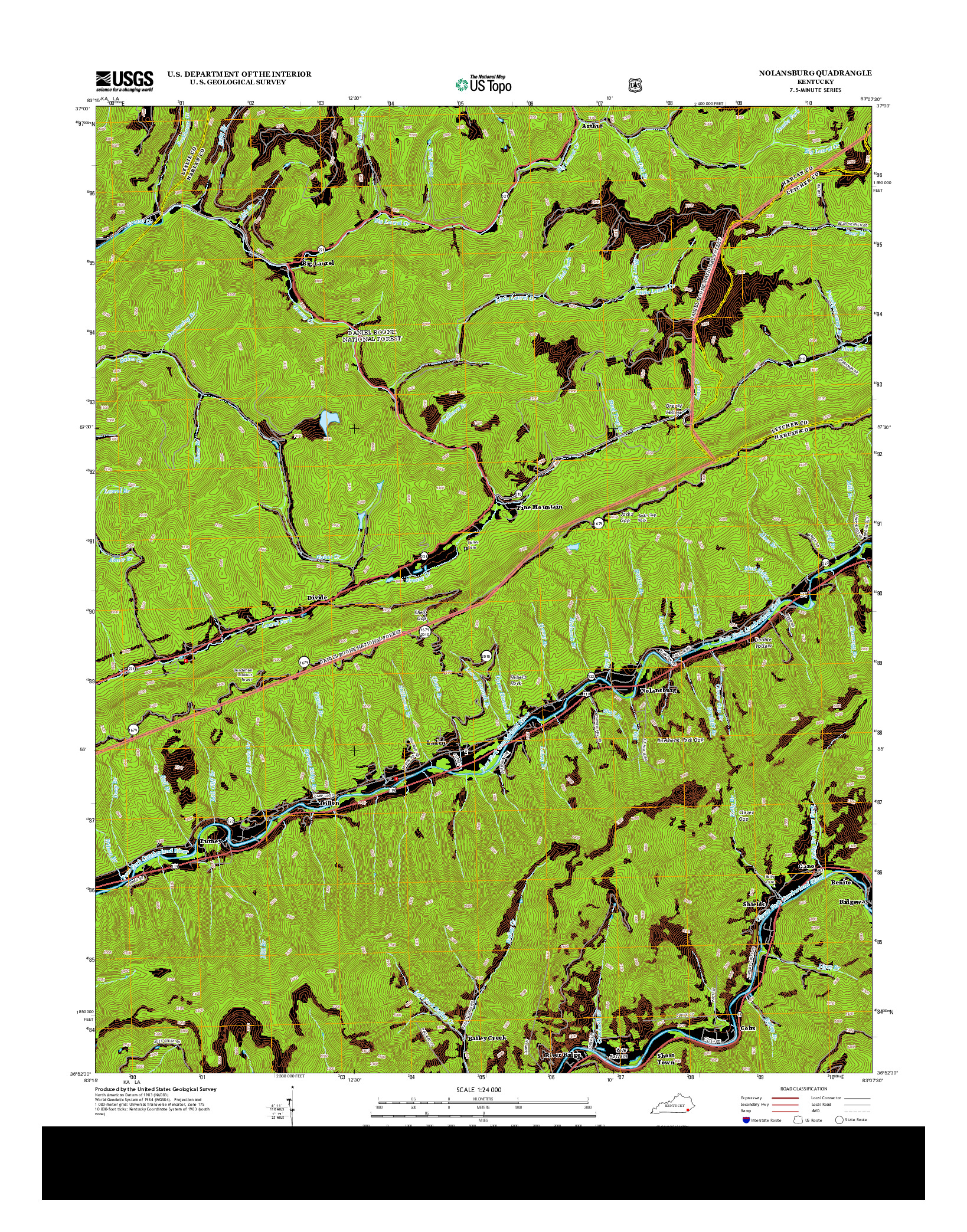 USGS US TOPO 7.5-MINUTE MAP FOR NOLANSBURG, KY 2013