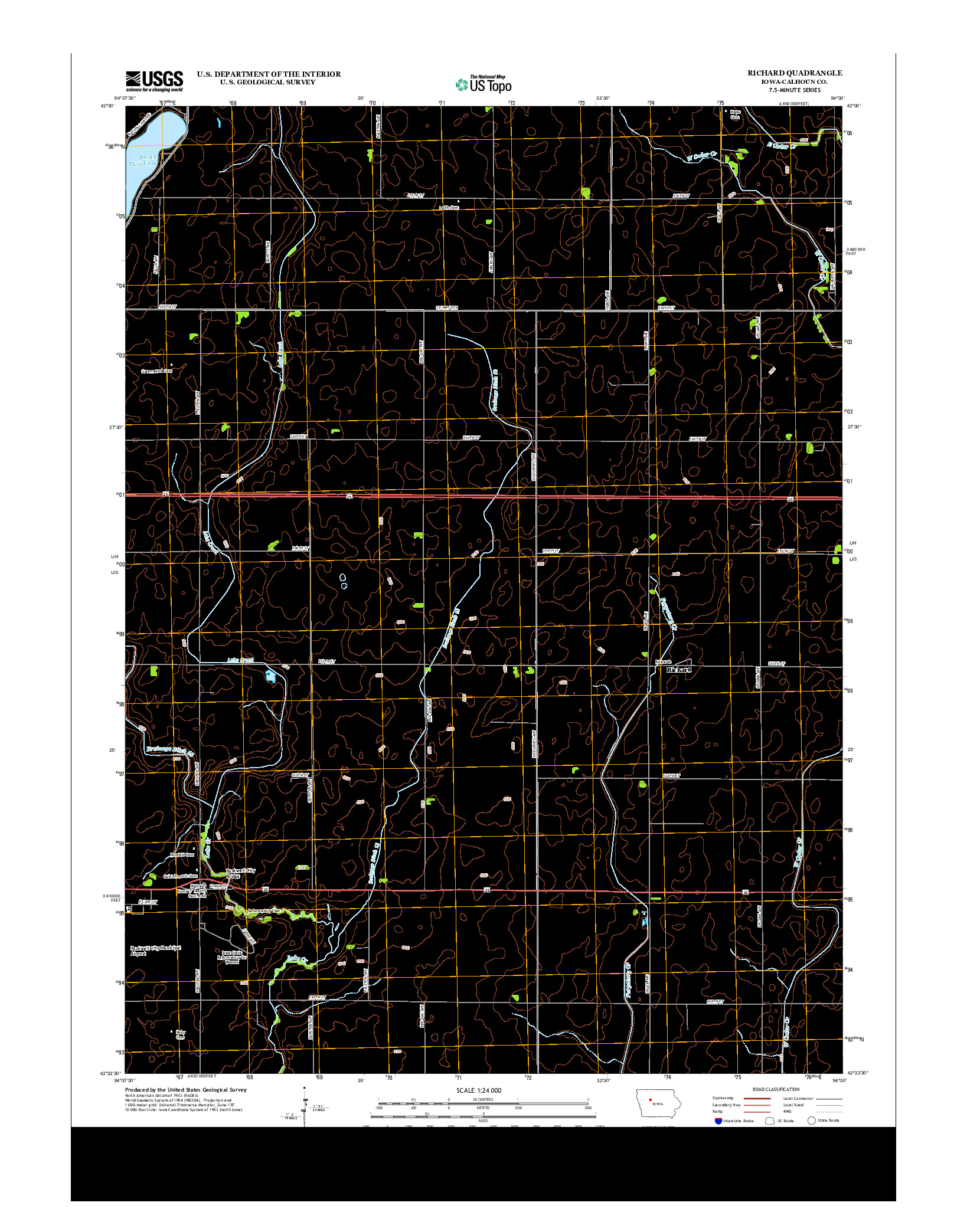 USGS US TOPO 7.5-MINUTE MAP FOR RICHARD, IA 2013