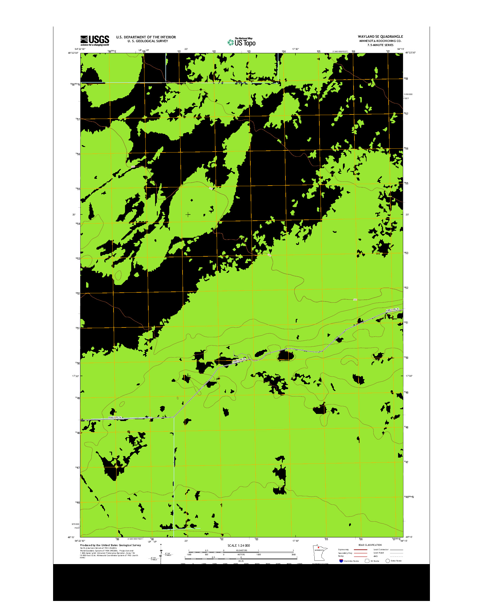 USGS US TOPO 7.5-MINUTE MAP FOR WAYLAND SE, MN 2013