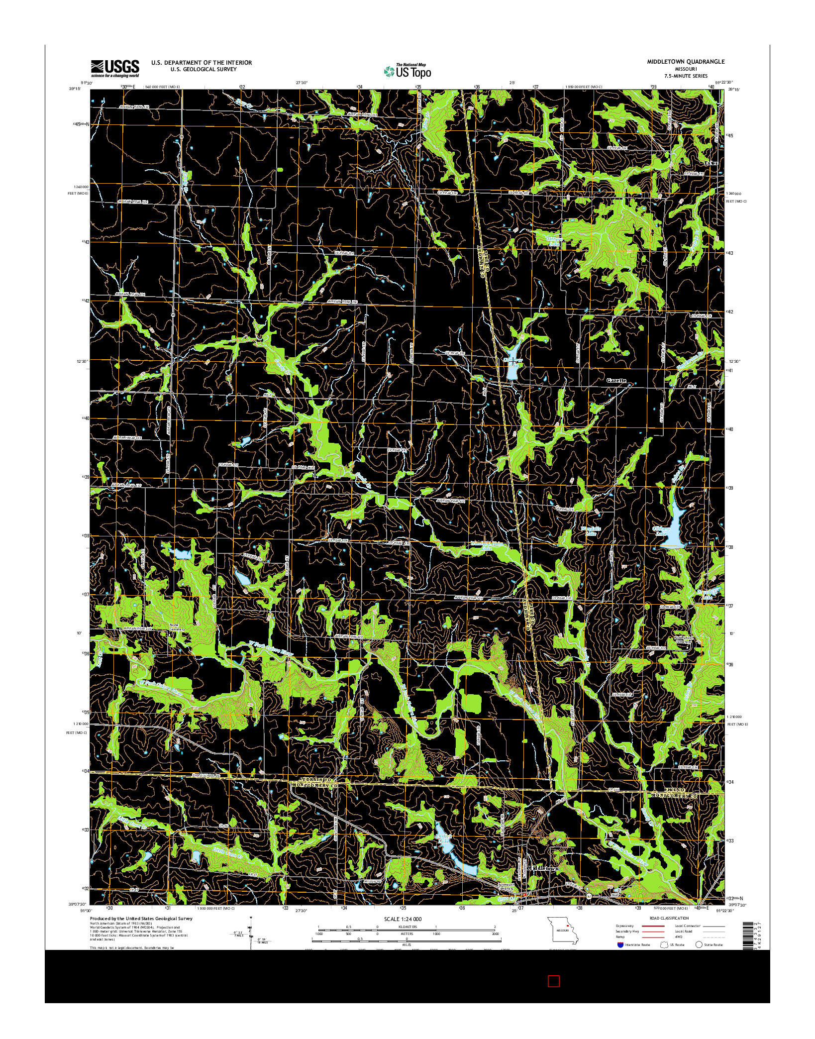 USGS US TOPO 7.5-MINUTE MAP FOR MIDDLETOWN, MO 2014
