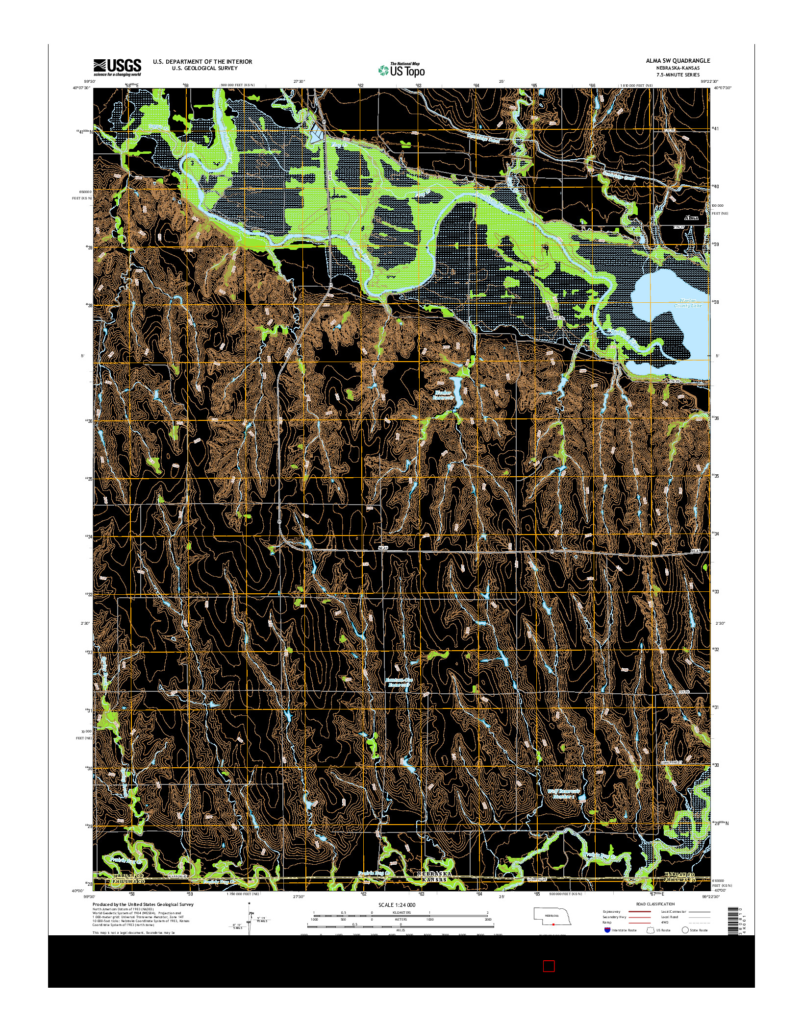 USGS US TOPO 7.5-MINUTE MAP FOR ALMA SW, NE-KS 2014