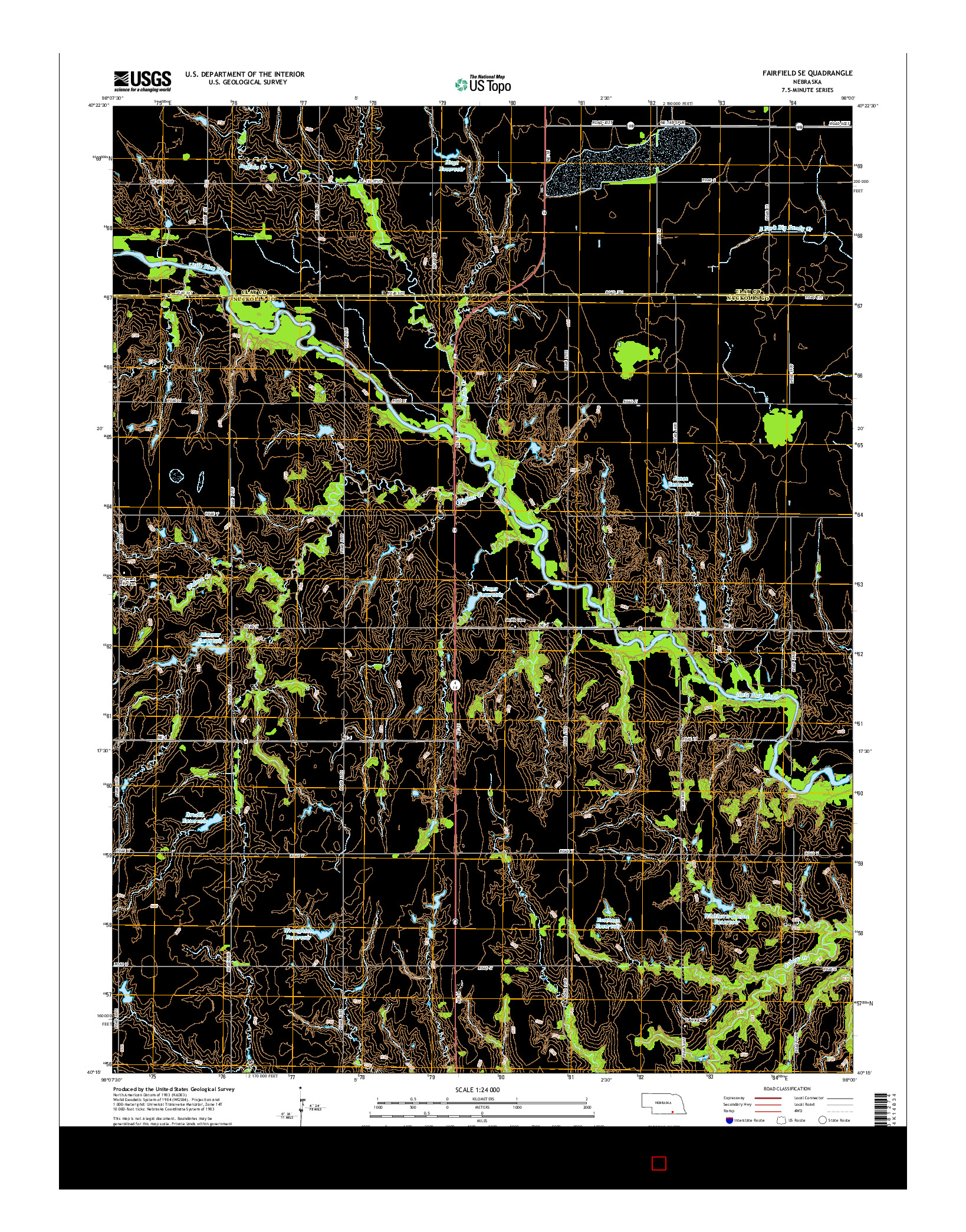 USGS US TOPO 7.5-MINUTE MAP FOR FAIRFIELD SE, NE 2014