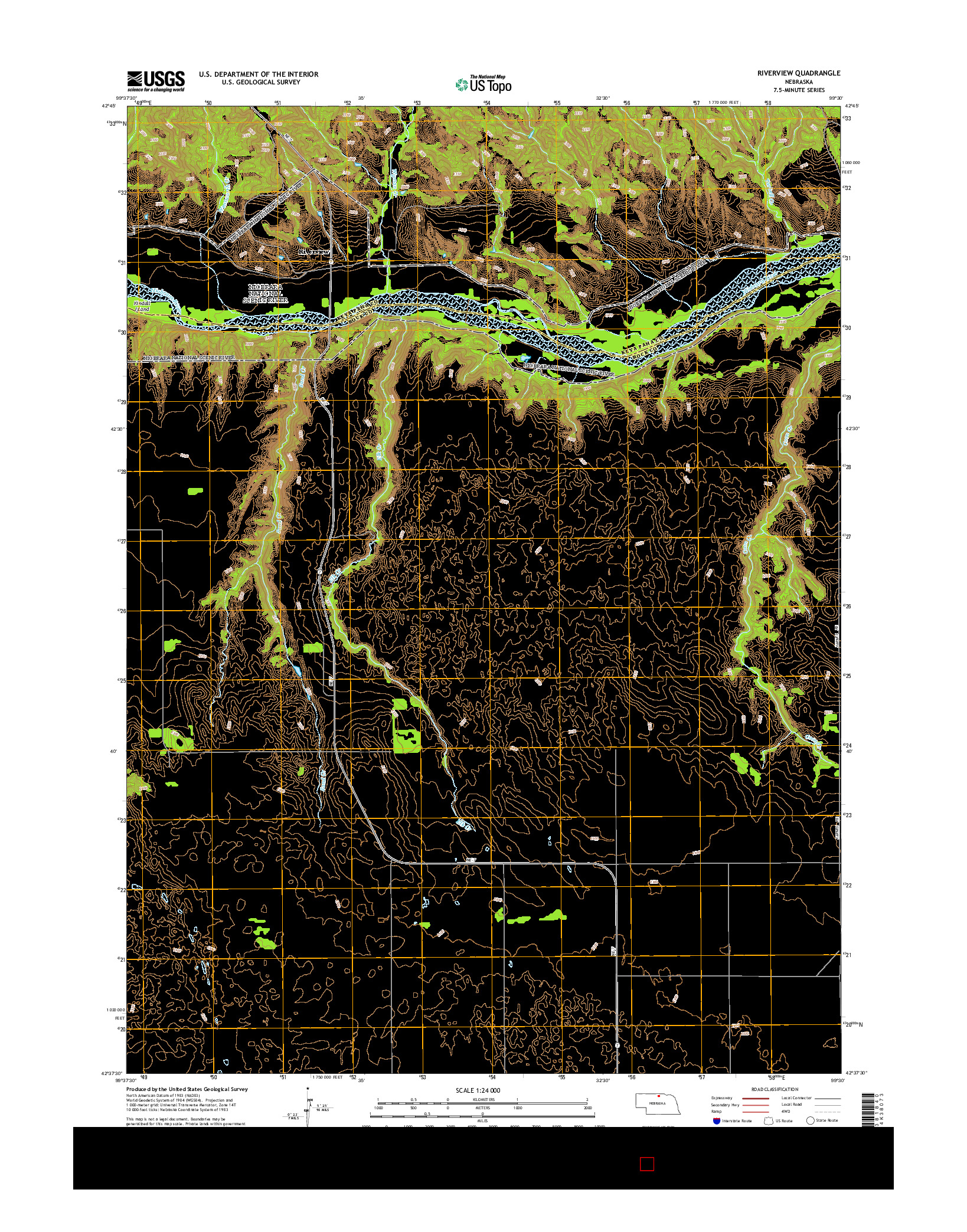 USGS US TOPO 7.5-MINUTE MAP FOR RIVERVIEW, NE 2014
