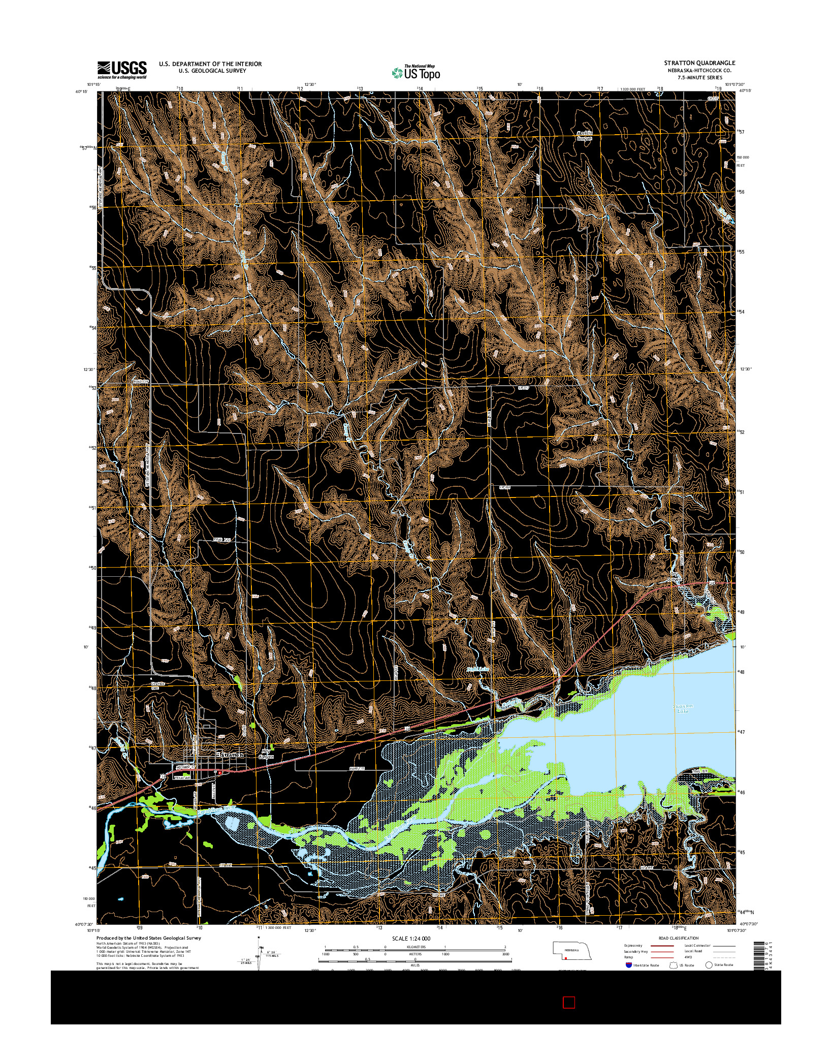 USGS US TOPO 7.5-MINUTE MAP FOR STRATTON, NE 2014