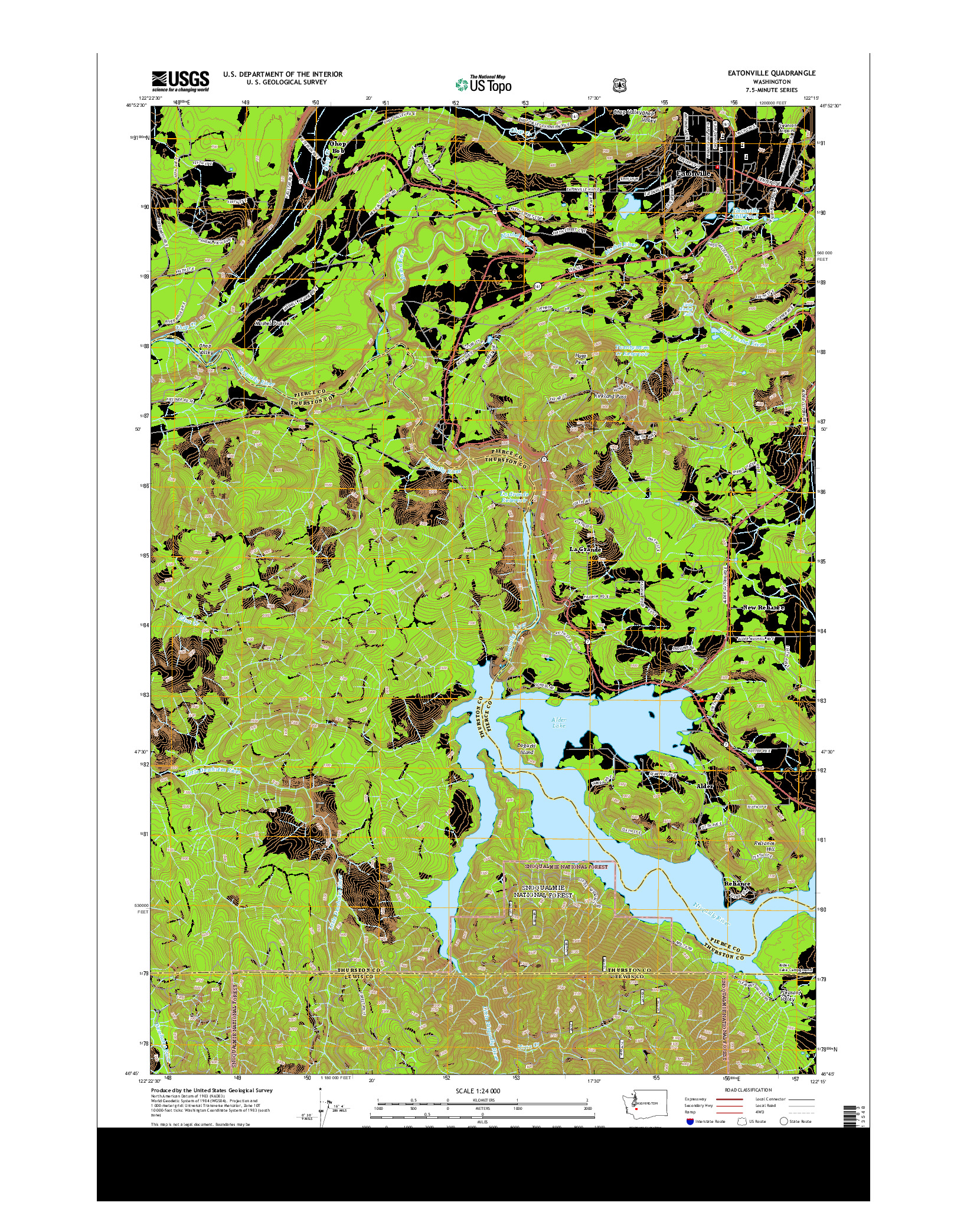 USGS US TOPO 7.5-MINUTE MAP FOR EATONVILLE, WA 2014