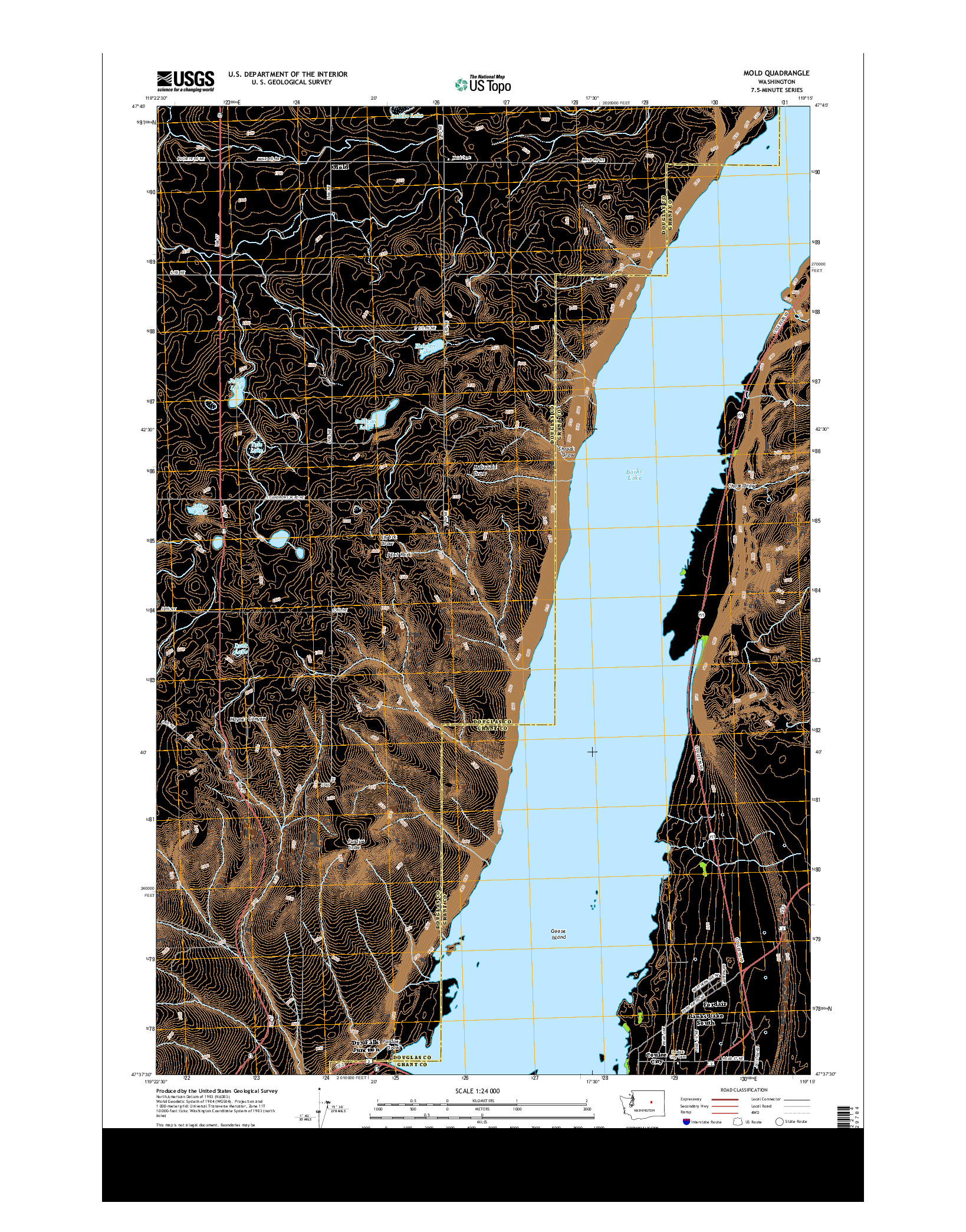 USGS US TOPO 7.5-MINUTE MAP FOR MOLD, WA 2014
