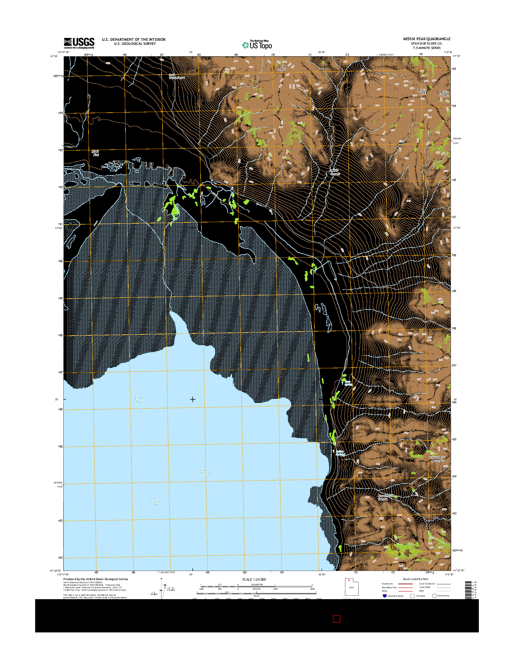 USGS US TOPO 7.5-MINUTE MAP FOR MESSIX PEAK, UT 2014