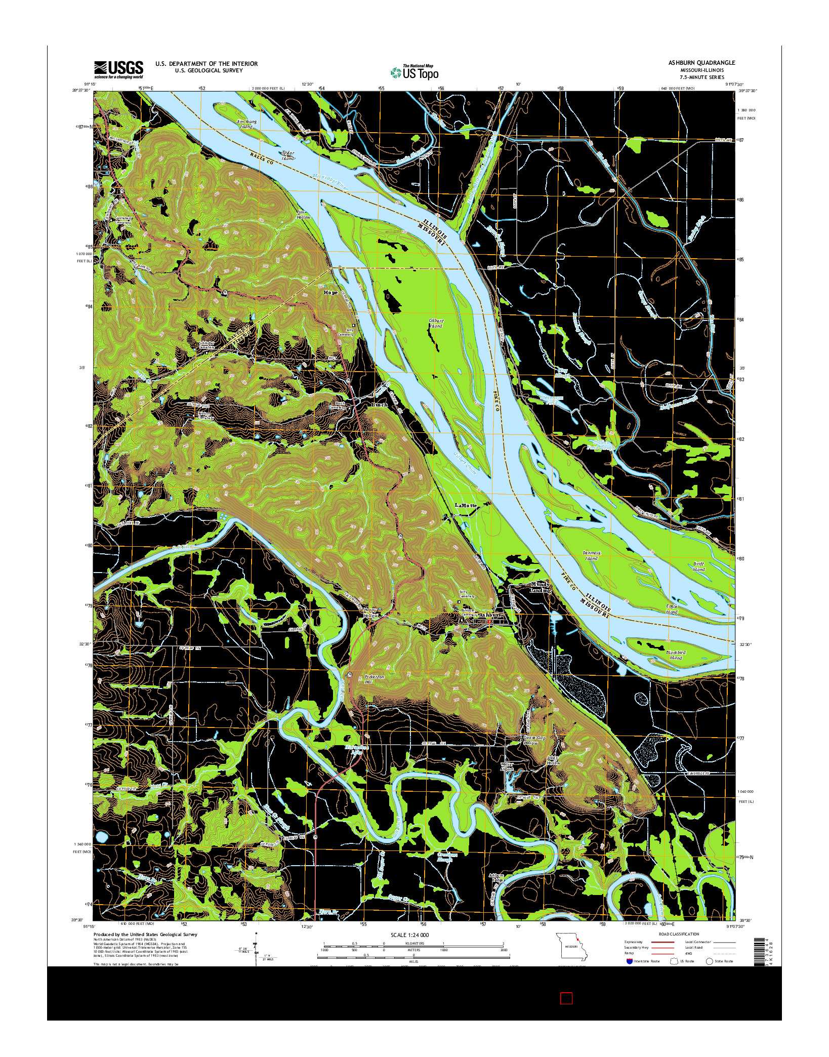 USGS US TOPO 7.5-MINUTE MAP FOR ASHBURN, MO-IL 2015