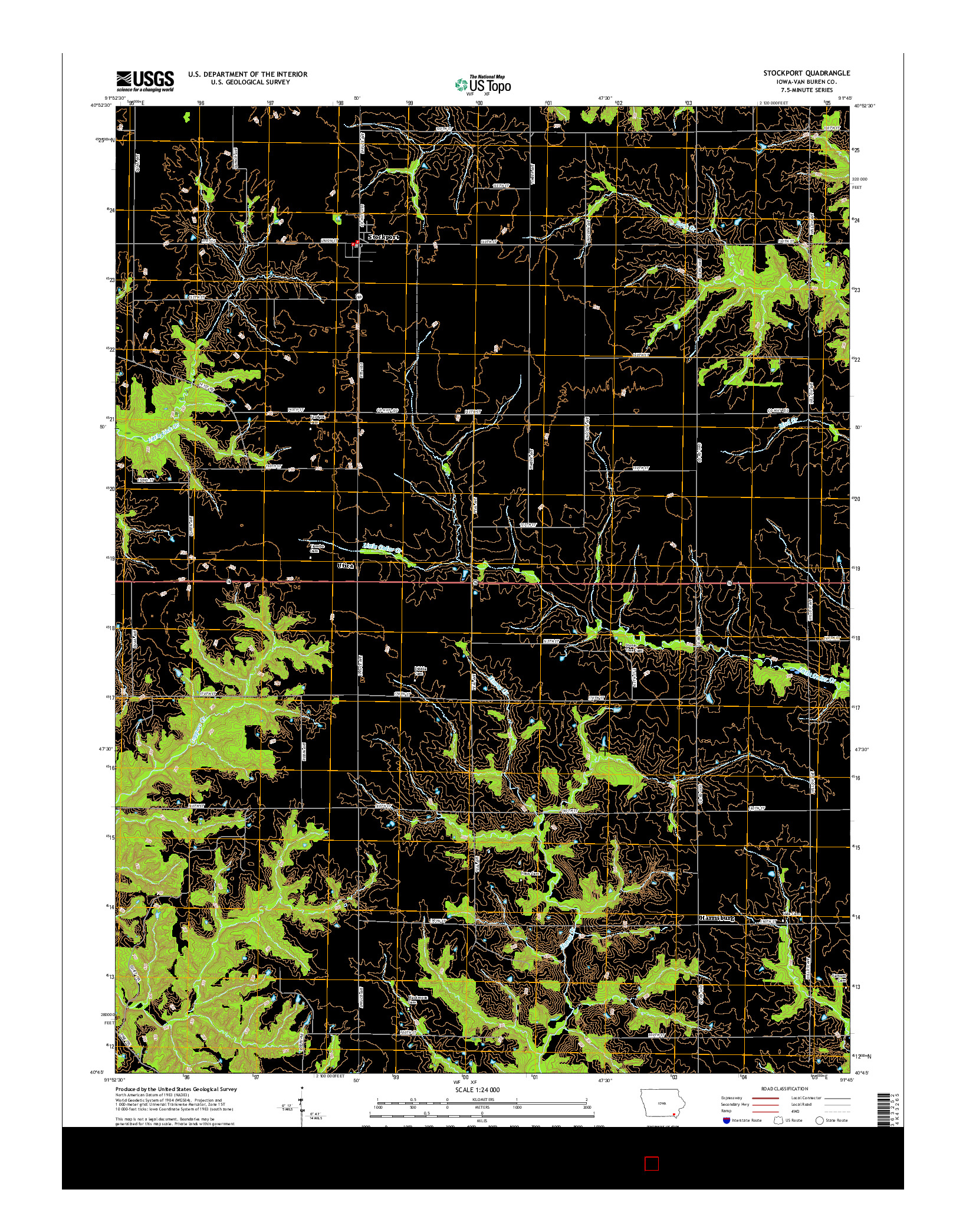 USGS US TOPO 7.5-MINUTE MAP FOR STOCKPORT, IA 2015