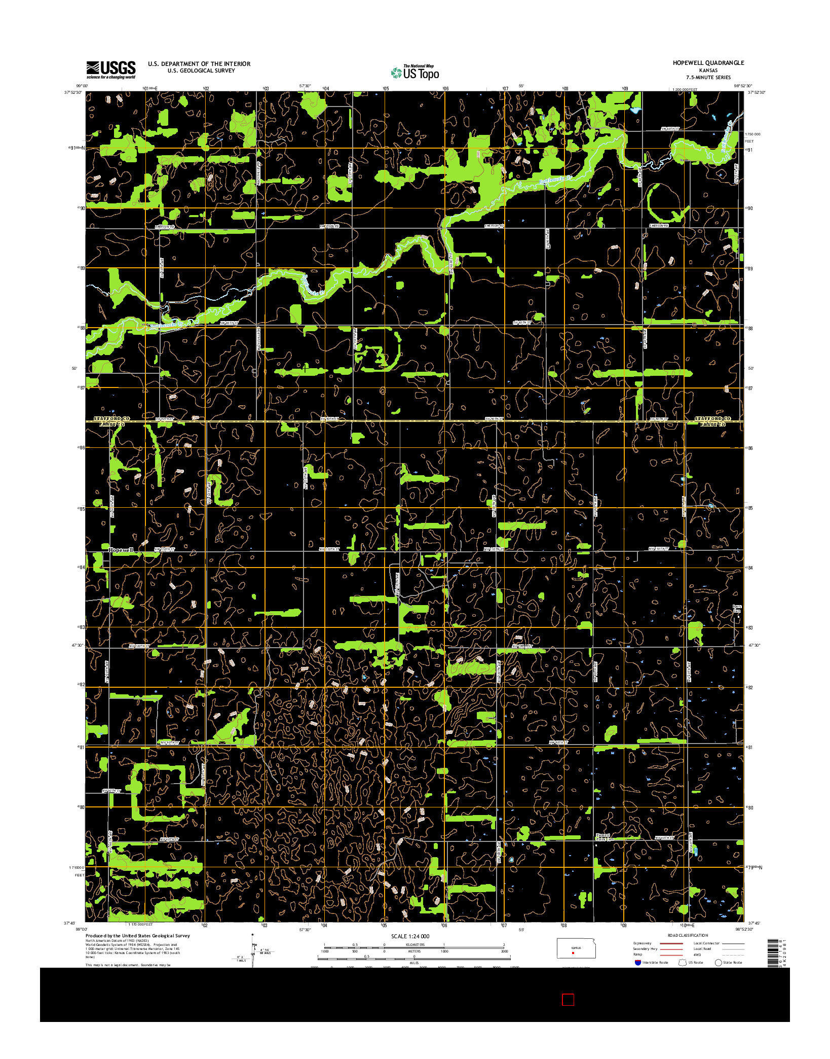 USGS US TOPO 7.5-MINUTE MAP FOR HOPEWELL, KS 2015