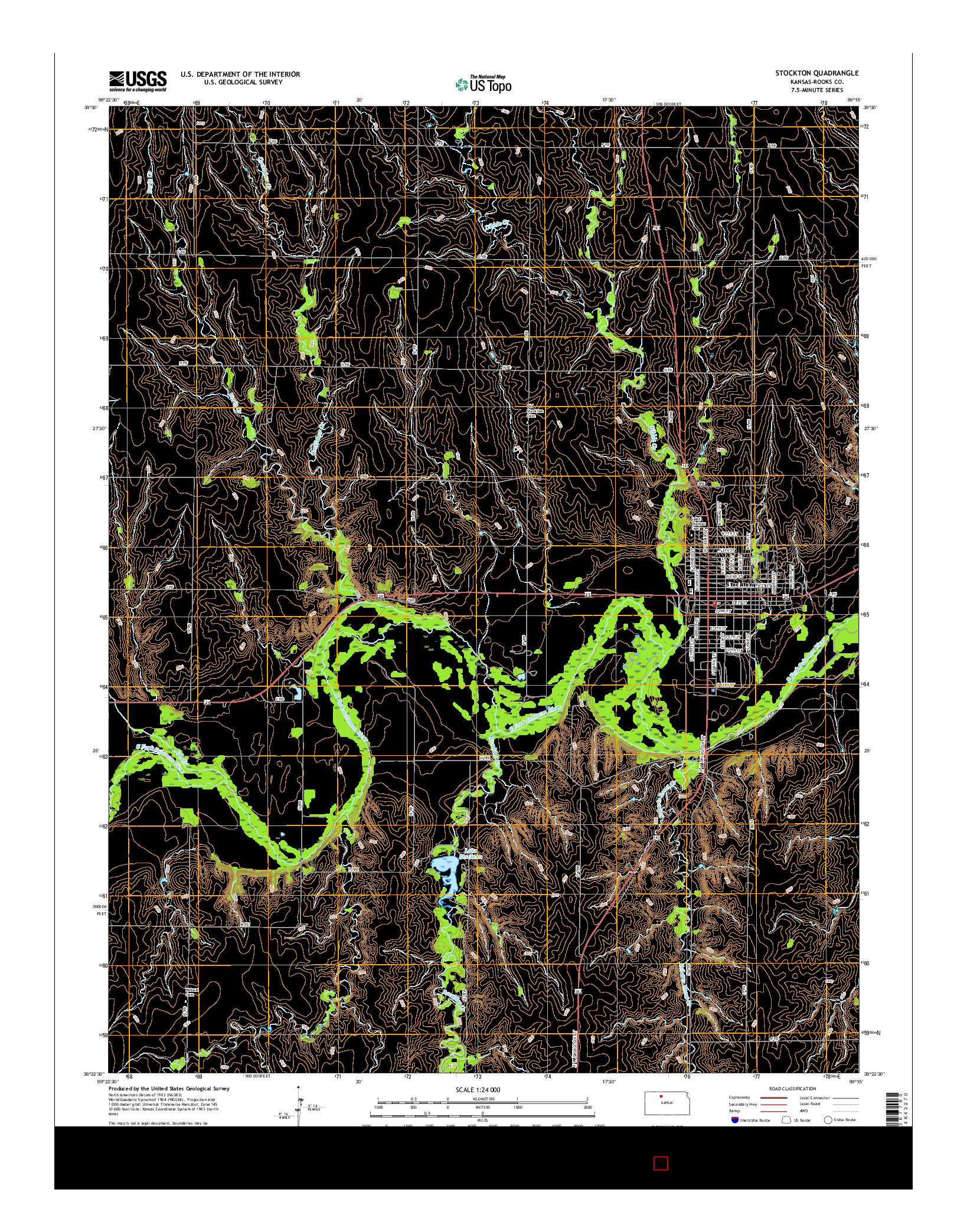 USGS US TOPO 7.5-MINUTE MAP FOR STOCKTON, KS 2015