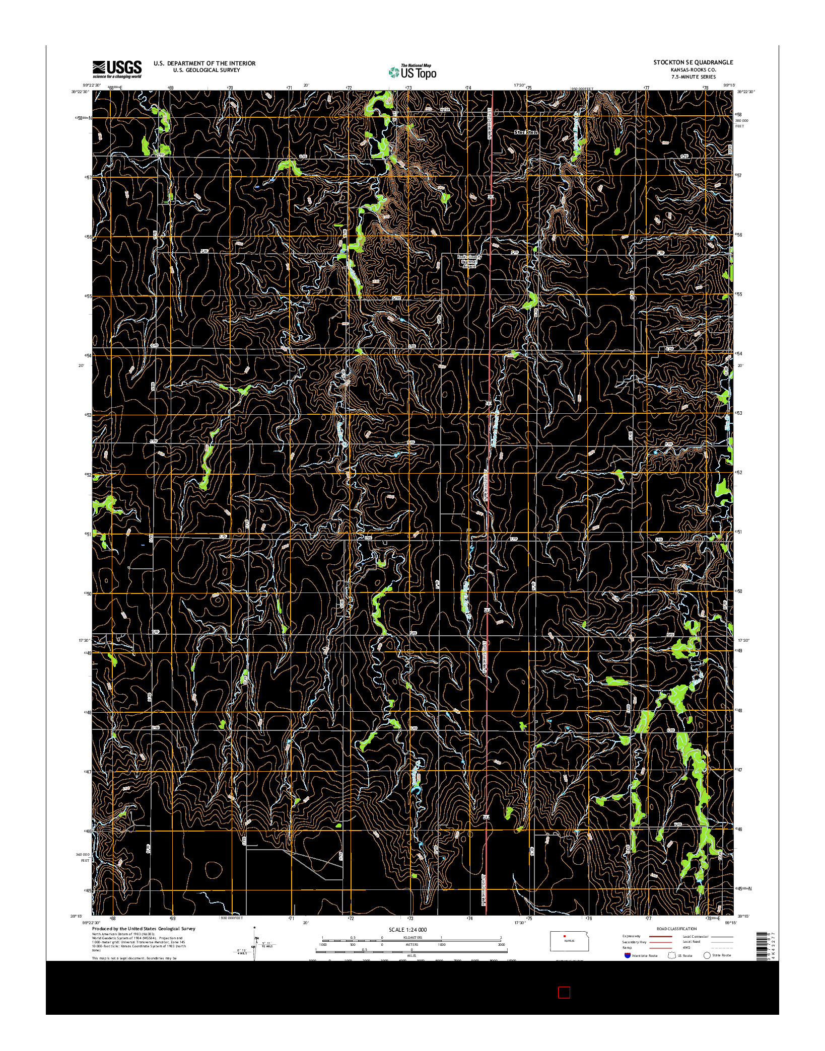 USGS US TOPO 7.5-MINUTE MAP FOR STOCKTON SE, KS 2015