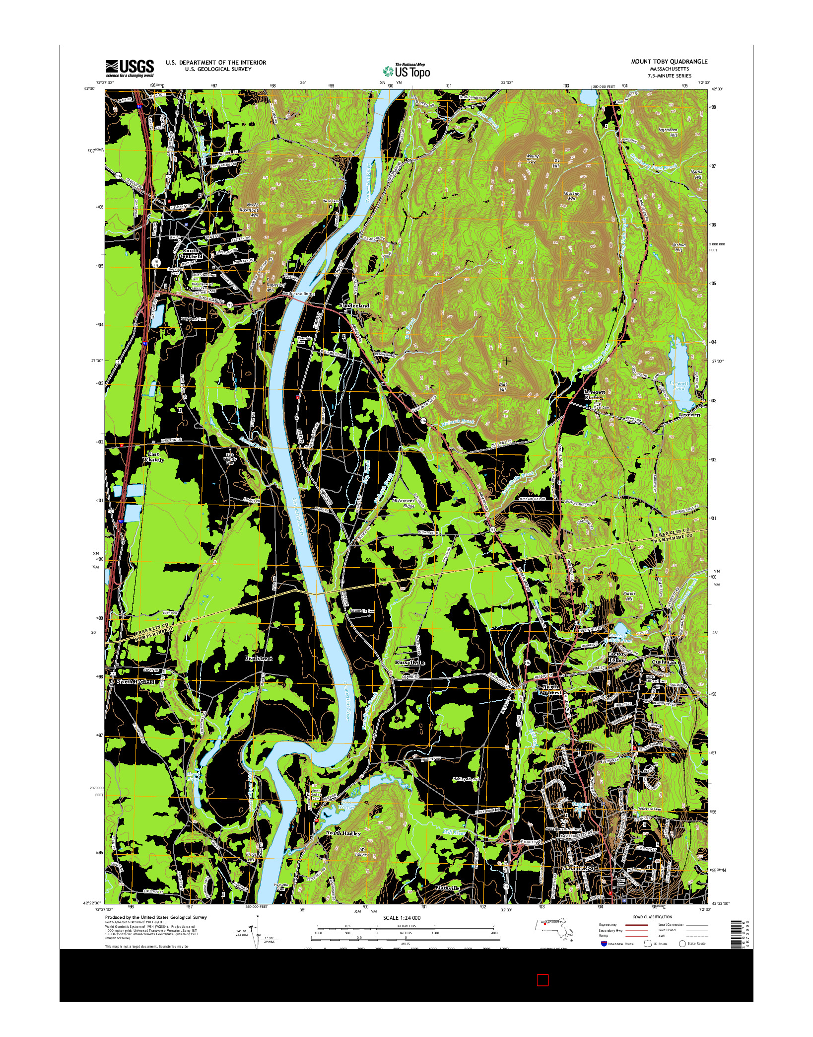 USGS US TOPO 7.5-MINUTE MAP FOR MOUNT TOBY, MA 2015