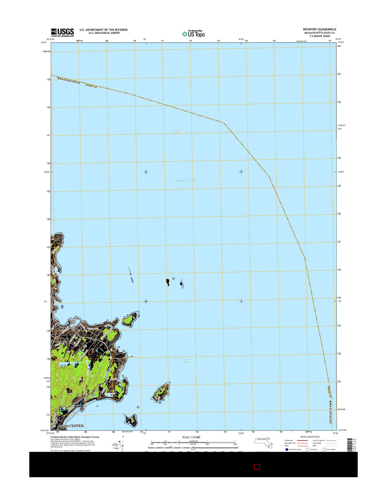 USGS US TOPO 7.5-MINUTE MAP FOR ROCKPORT, MA 2015