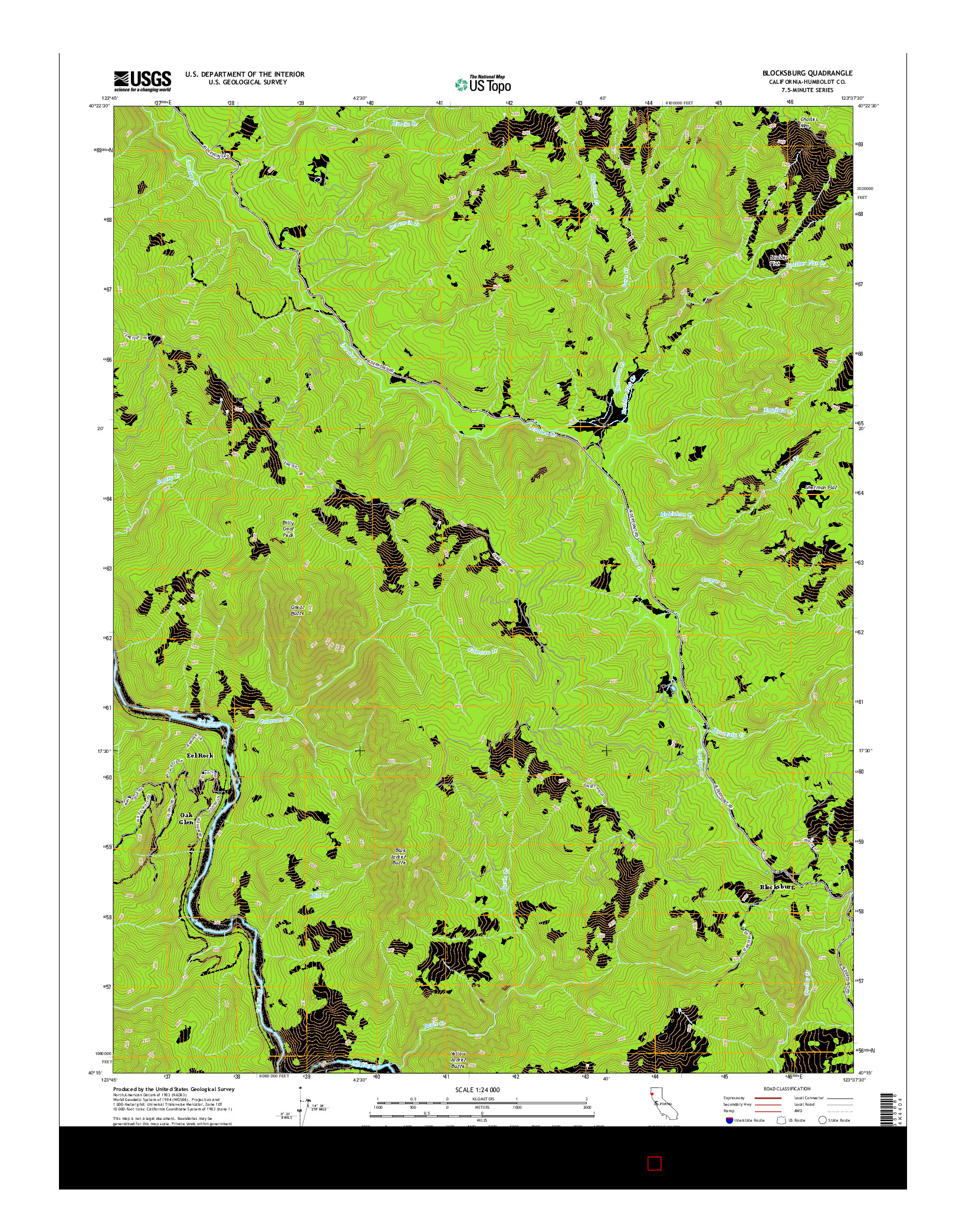 USGS US TOPO 7.5-MINUTE MAP FOR BLOCKSBURG, CA 2015