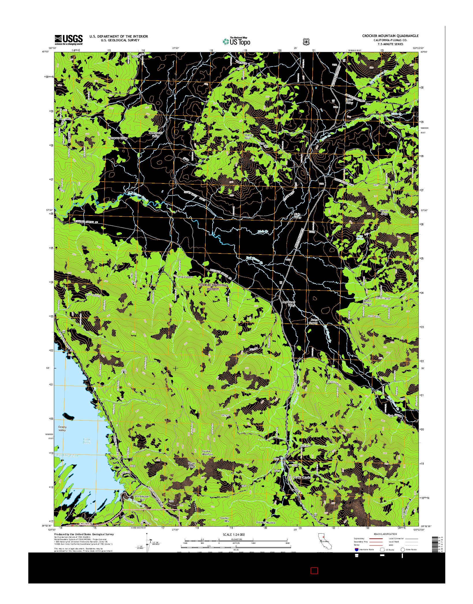 USGS US TOPO 7.5-MINUTE MAP FOR CROCKER MOUNTAIN, CA 2015
