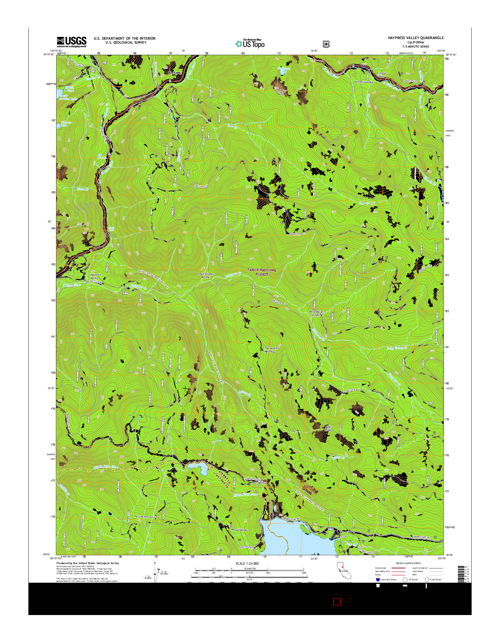 USGS US TOPO 7.5-MINUTE MAP FOR HAYPRESS VALLEY, CA 2015