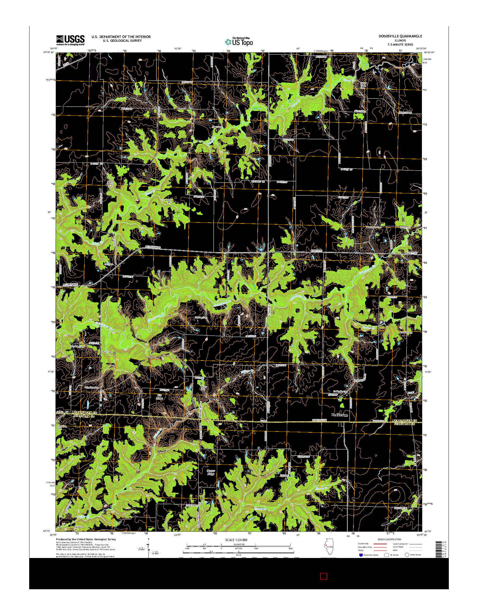 USGS US TOPO 7.5-MINUTE MAP FOR DODDSVILLE, IL 2015