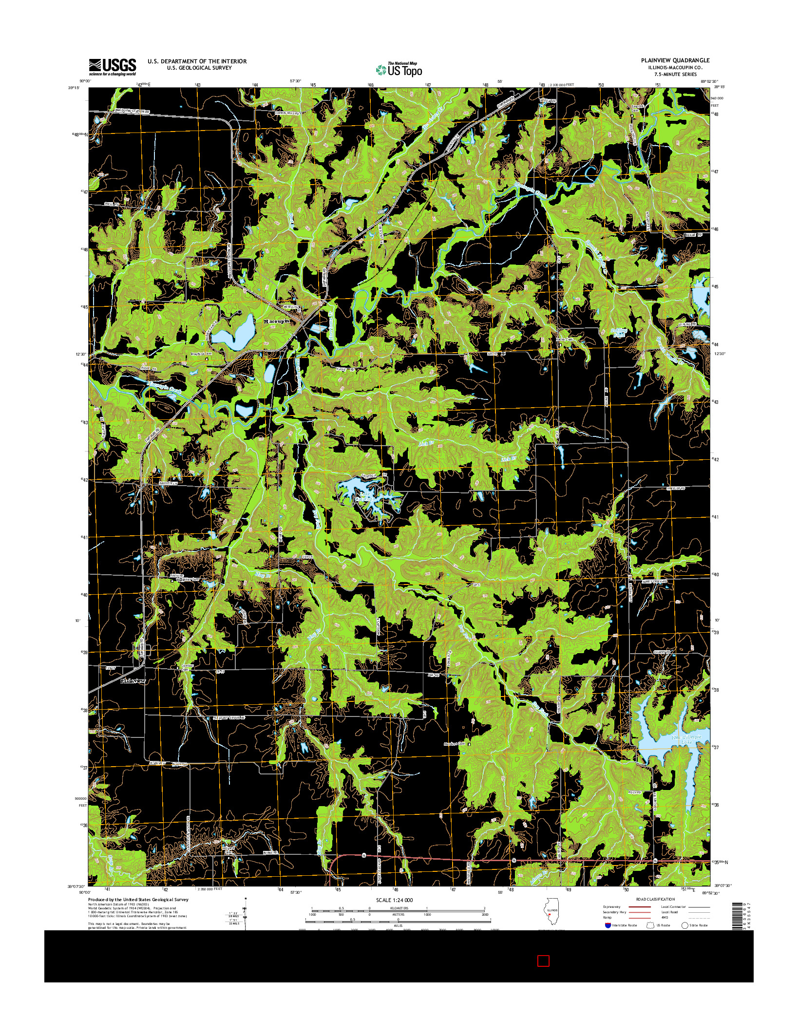 USGS US TOPO 7.5-MINUTE MAP FOR PLAINVIEW, IL 2015