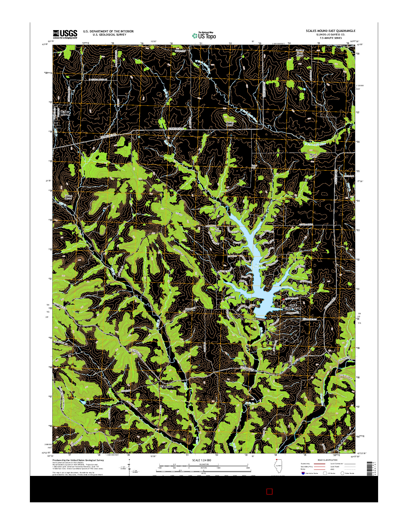 USGS US TOPO 7.5-MINUTE MAP FOR SCALES MOUND EAST, IL 2015